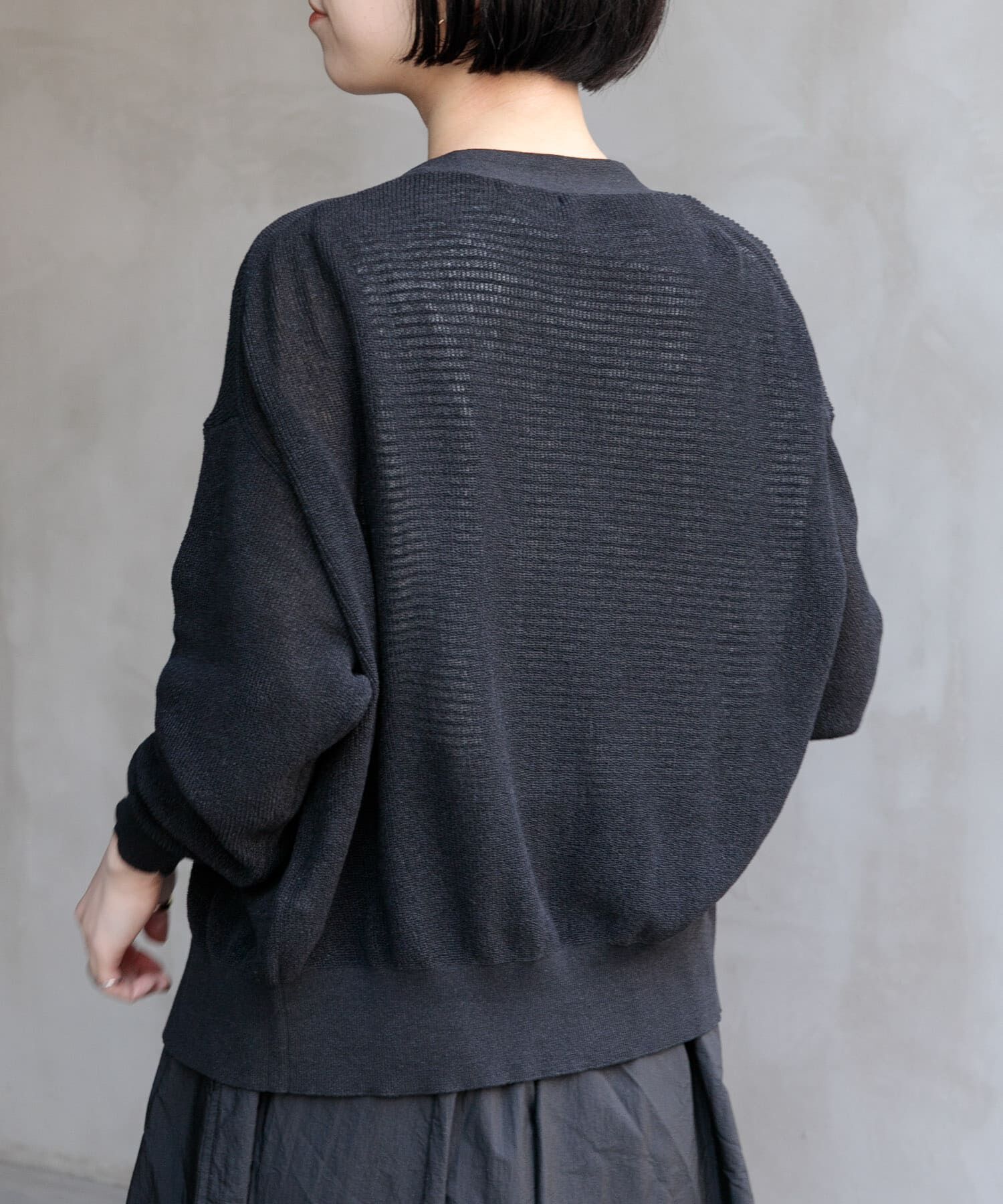 URBAN RESEARCH DOORS「FORK&SPOON　ペーパーニットカーディガン」|カーディガン|