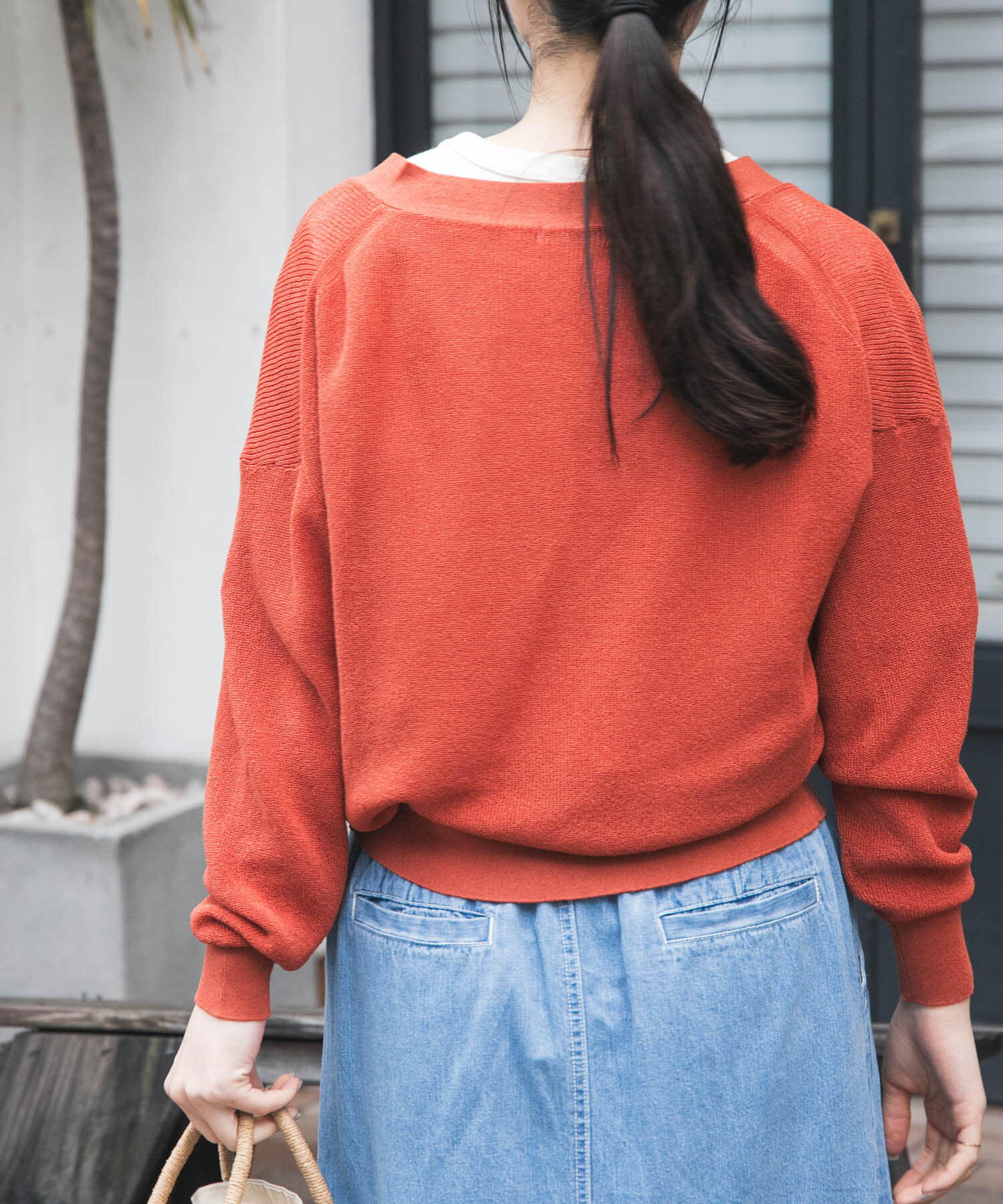 URBAN RESEARCH DOORS「FORK&SPOON　ペーパーニットカーディガン」|カーディガン|