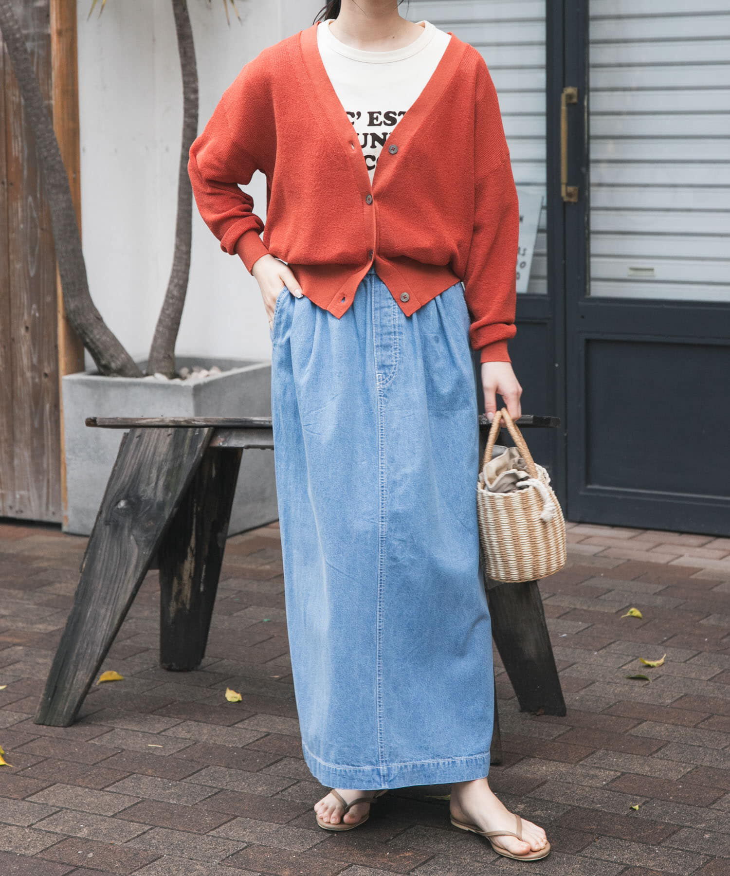 URBAN RESEARCH DOORS「FORK&SPOON　ペーパーニットカーディガン」|カーディガン|