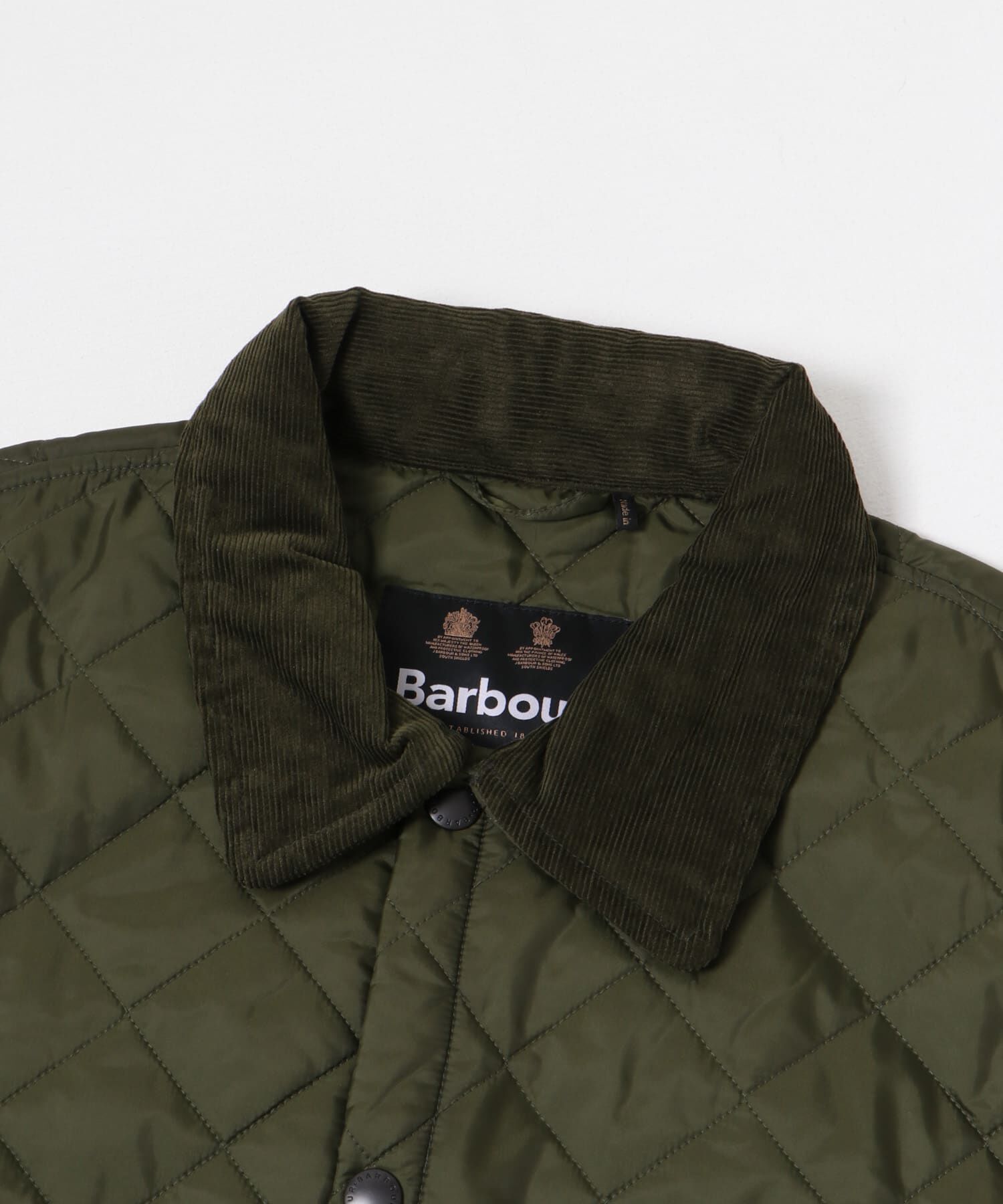 URBAN RESEARCH DOORS「LIDDESDALE QUILTED JACKET」|ノーカラーコート|