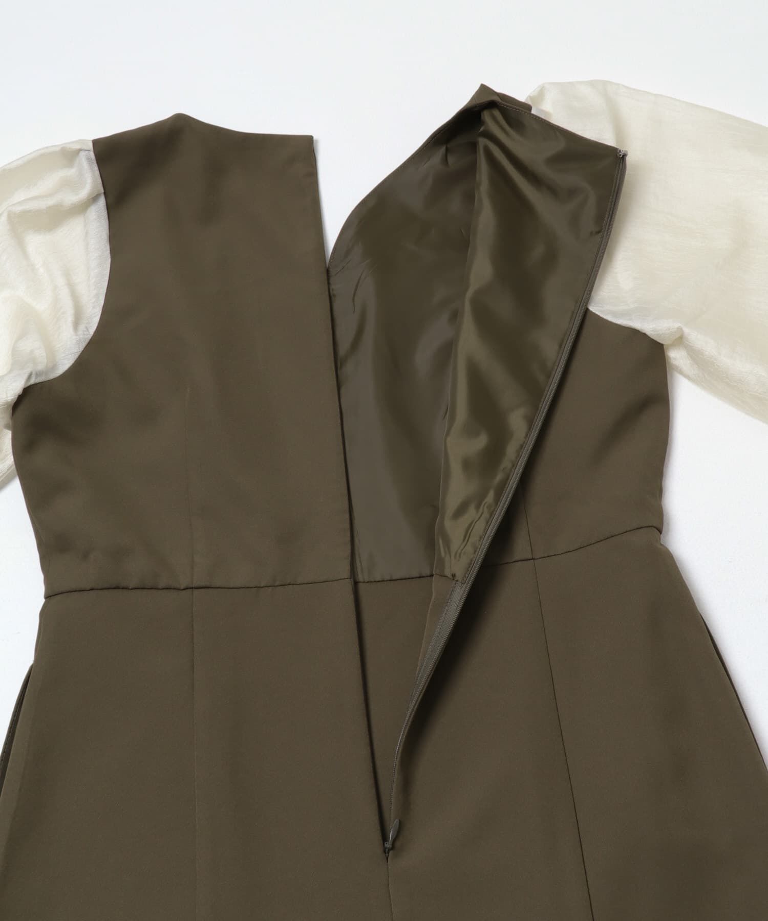 URBAN RESEARCH ROSSO「ドッキングスリーブVネックワンピース」|ワンピース|