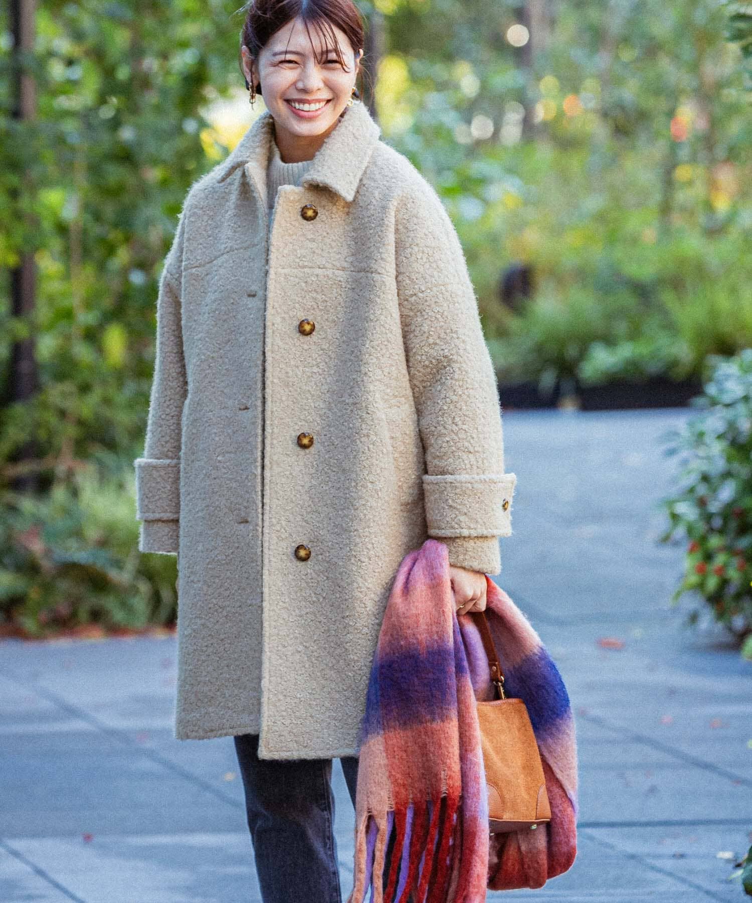 URBAN RESEARCH ROSSO「F by ROSSO　『UR TECH』ブークレステンカラーコート」|ステンカラーコート|