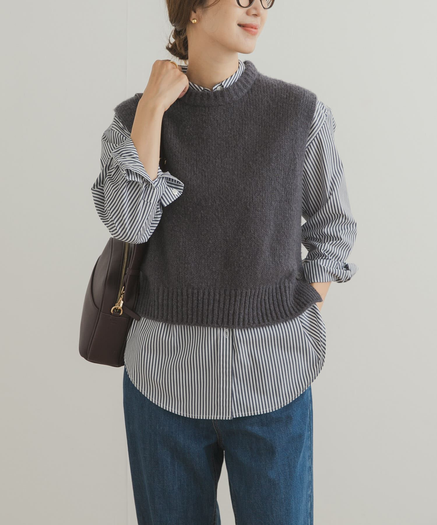 URBAN RESEARCH DOORS「ウールカシミヤニットベスト」|ベスト・ジレ|