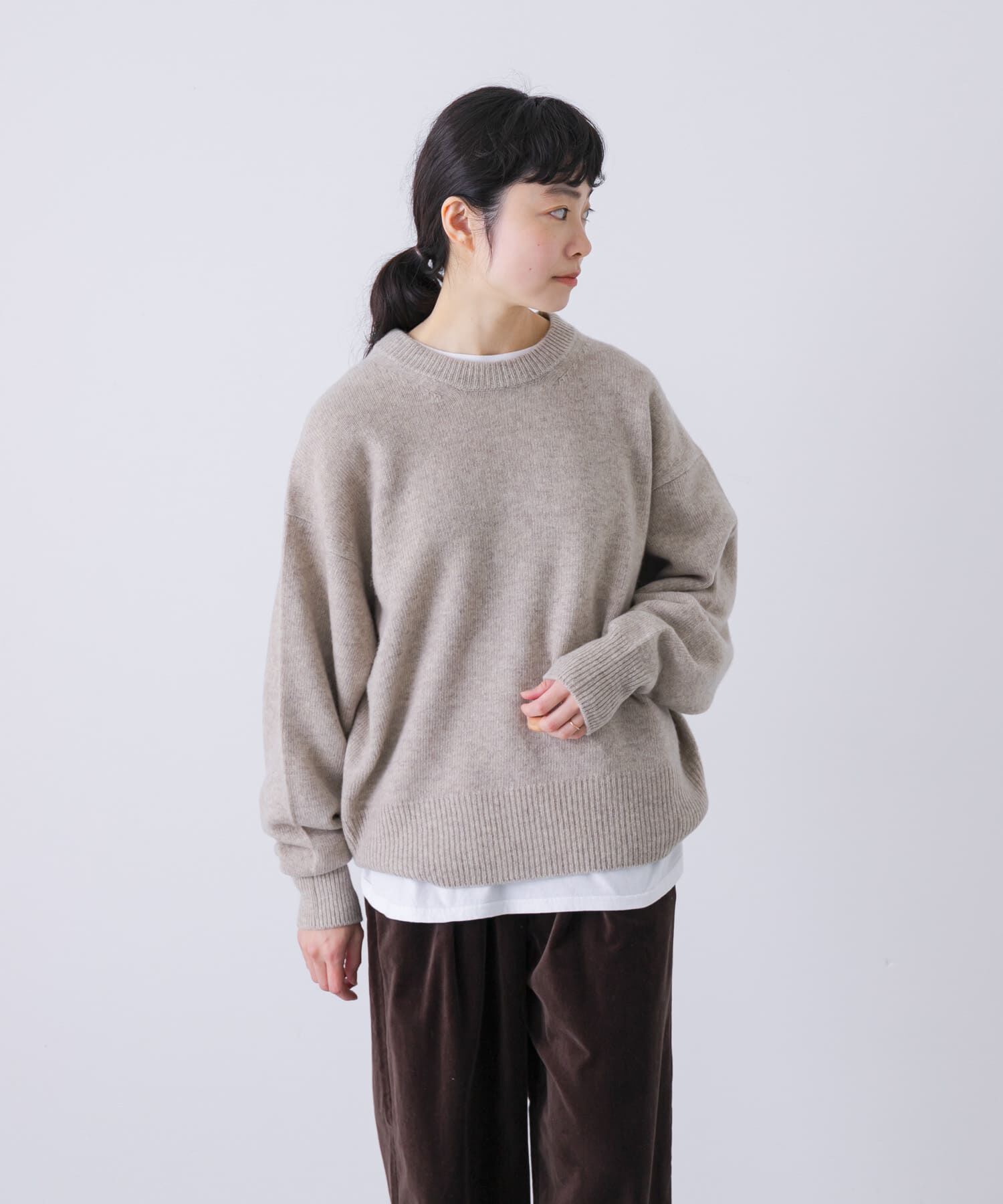 かぐれ「ハミルトンクルーネックニット」|ニット・セーター|