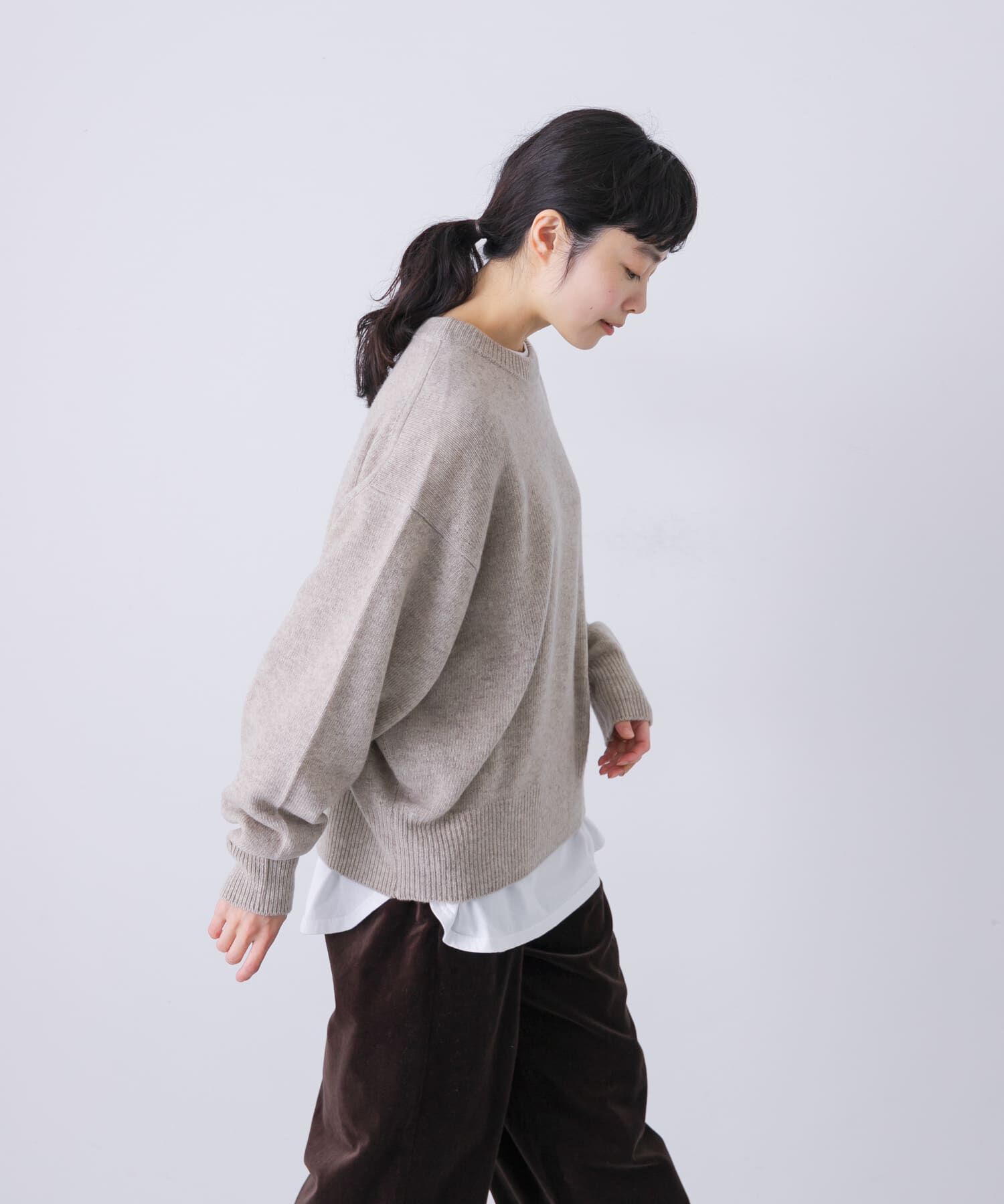 かぐれ「ハミルトンクルーネックニット」|ニット・セーター|