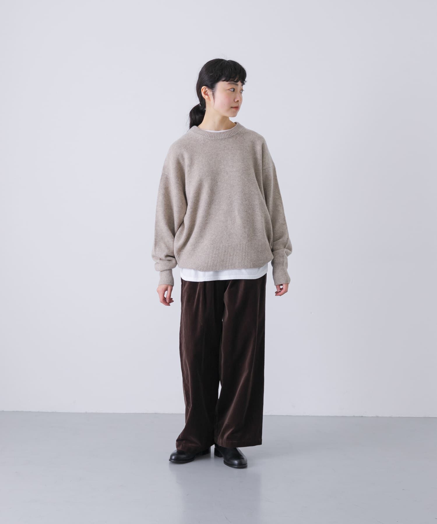 かぐれ「ハミルトンクルーネックニット」|ニット・セーター|