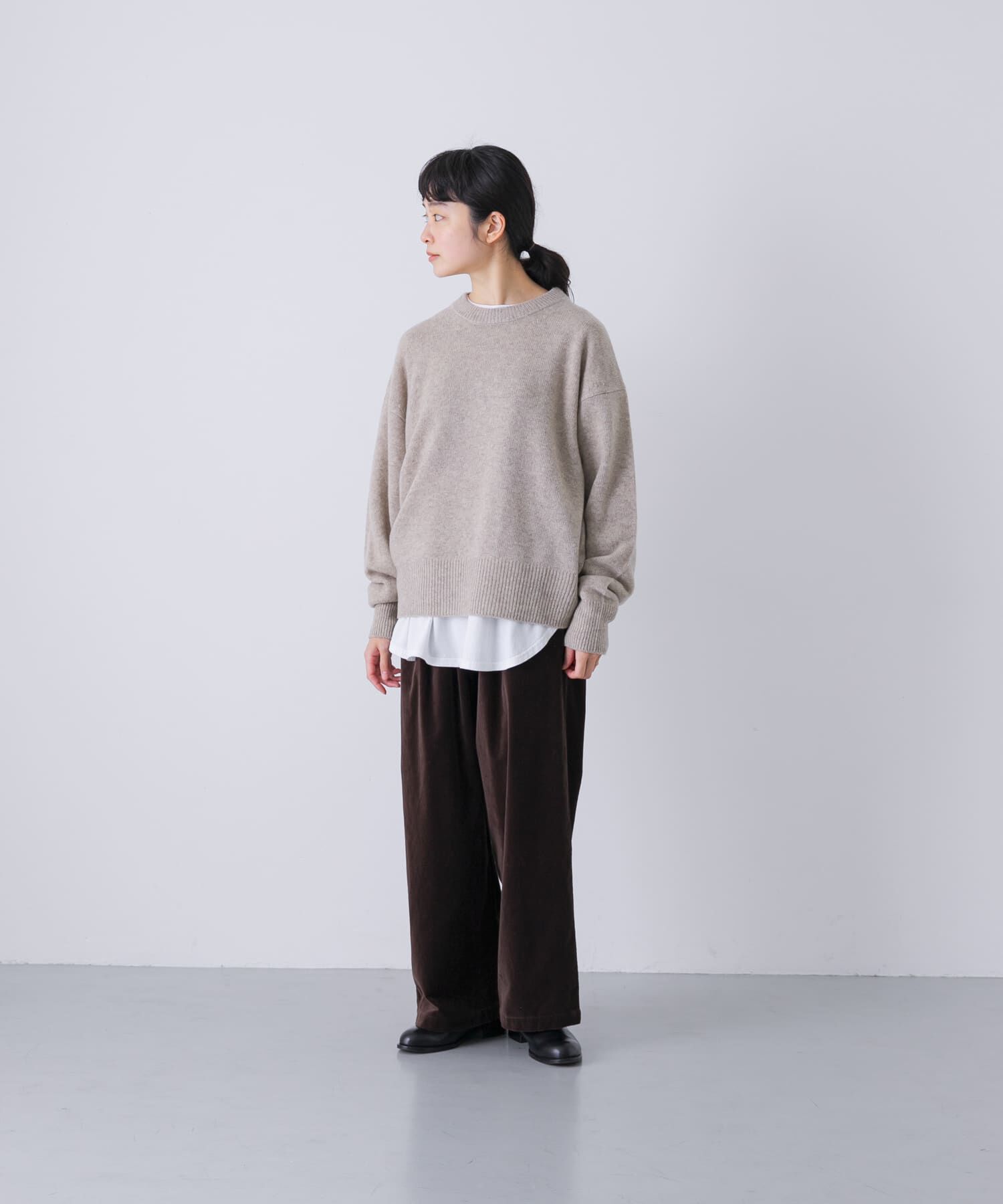 かぐれ「ハミルトンクルーネックニット」|ニット・セーター|