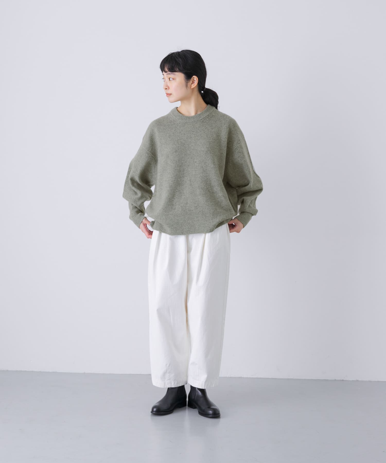 かぐれ「ハミルトンクルーネックニット」|ニット・セーター|