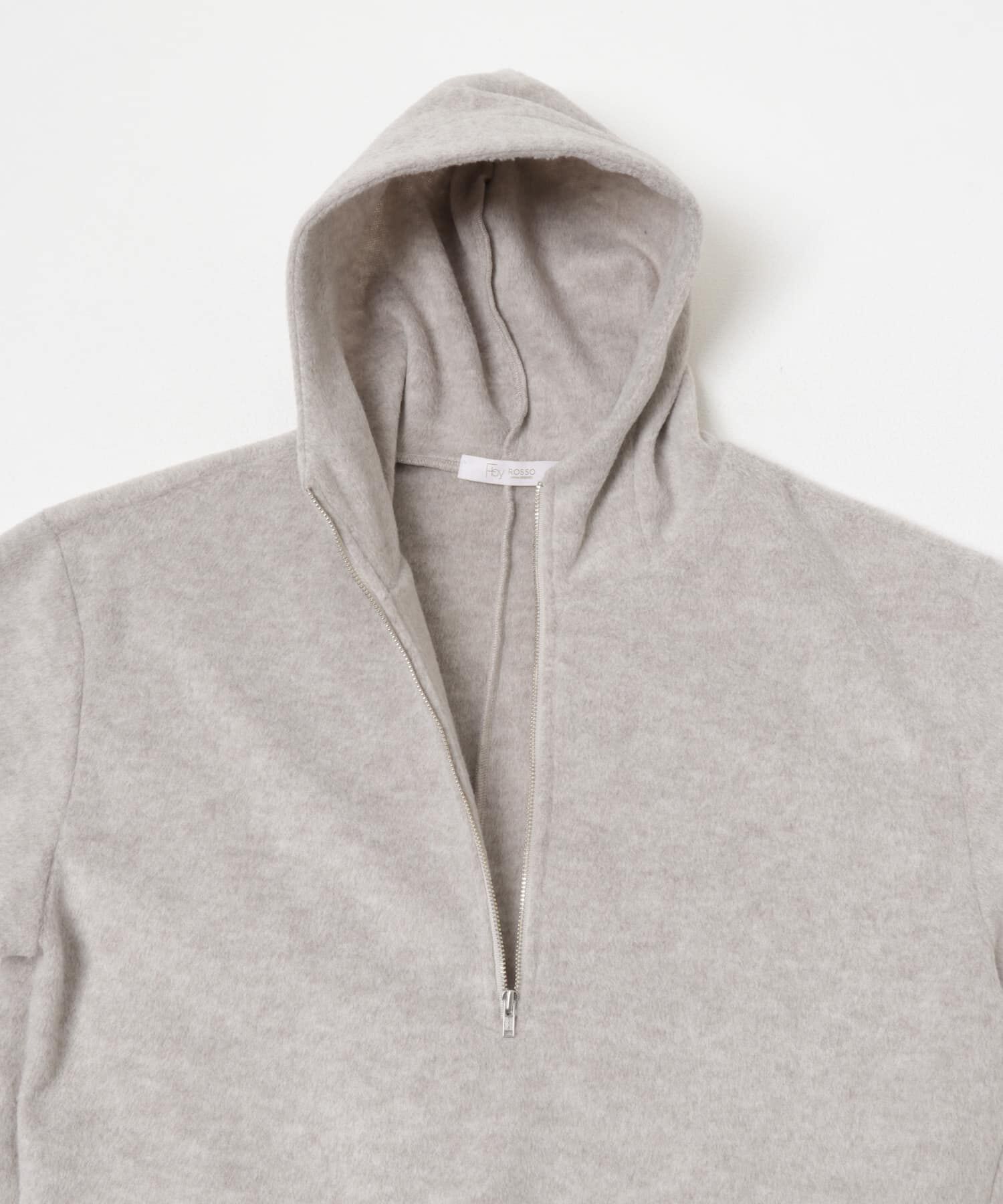 URBAN RESEARCH ROSSO「F by ROSSO　シャギーフリースハーフZIPパーカー」|パーカー|