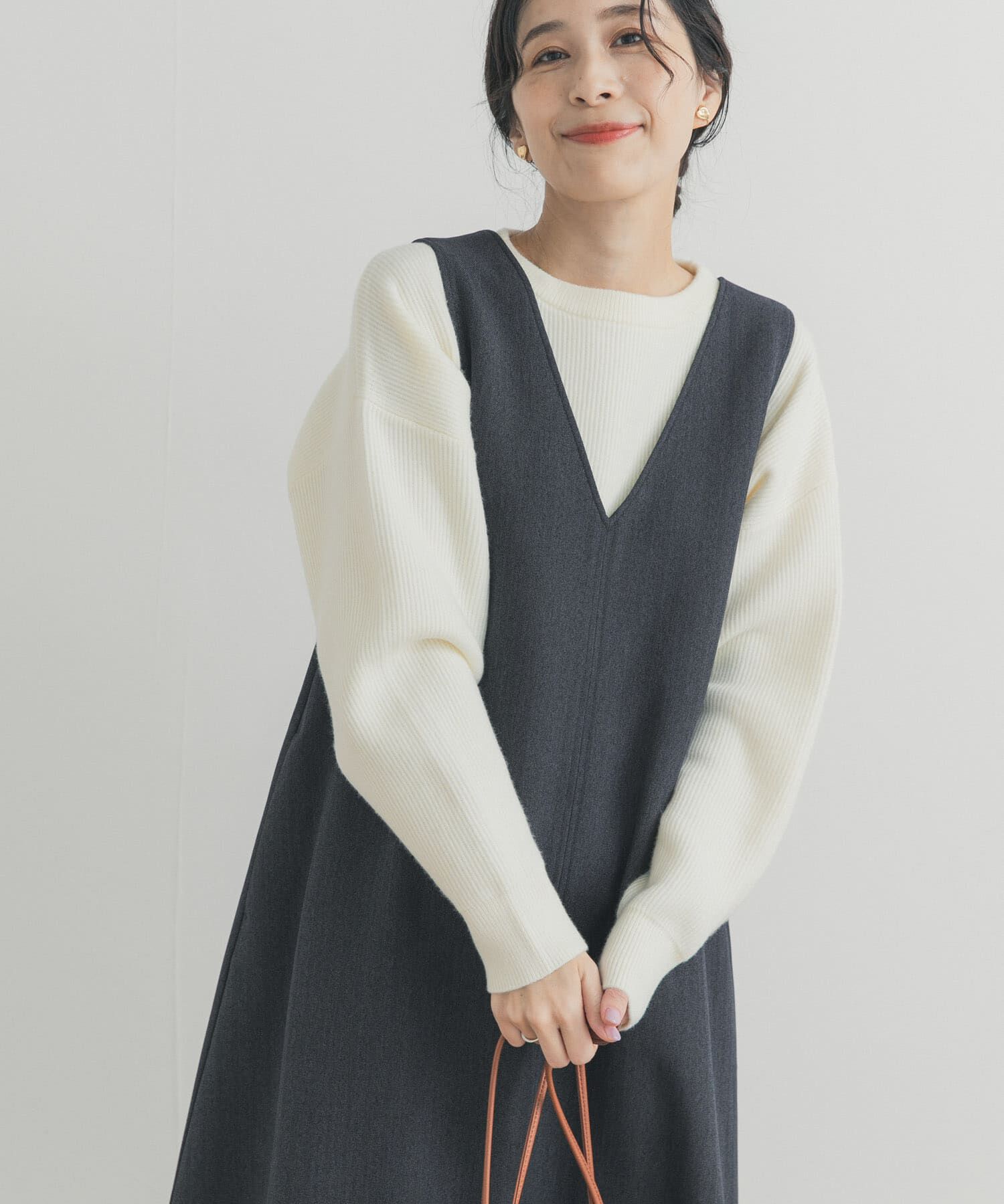 URBAN RESEARCH DOORS「針抜きダブルフェイスニット」|ニット・セーター|