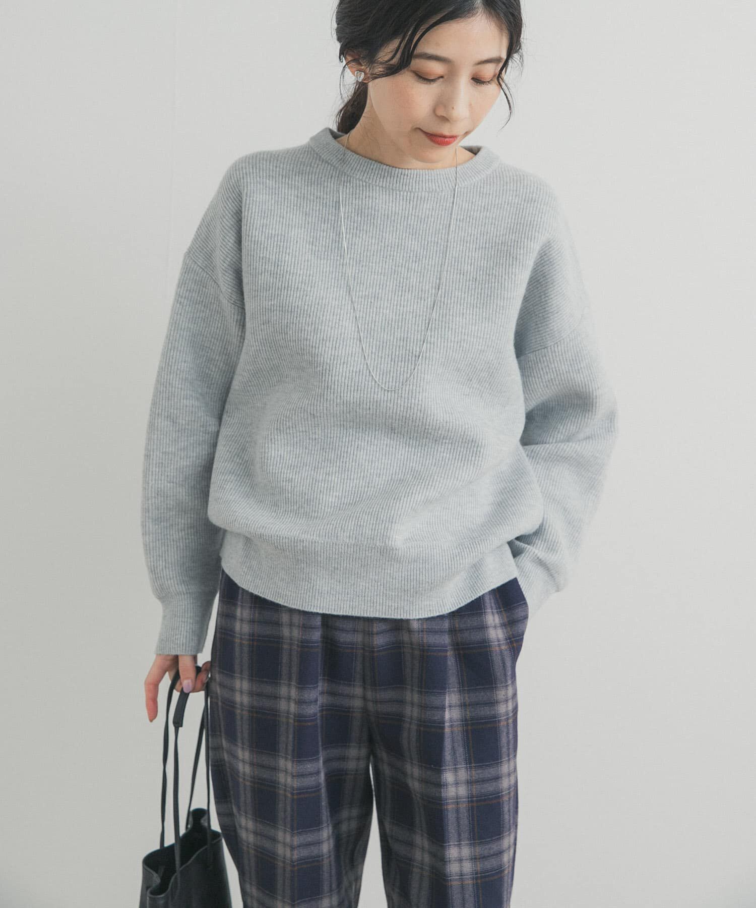 URBAN RESEARCH DOORS「針抜きダブルフェイスニット」|ニット・セーター|