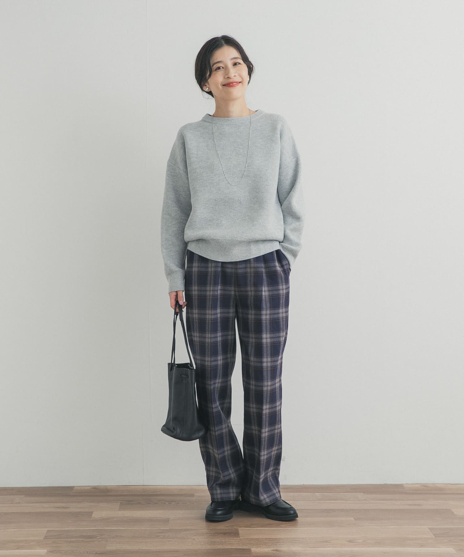 URBAN RESEARCH DOORS「針抜きダブルフェイスニット」|ニット・セーター|