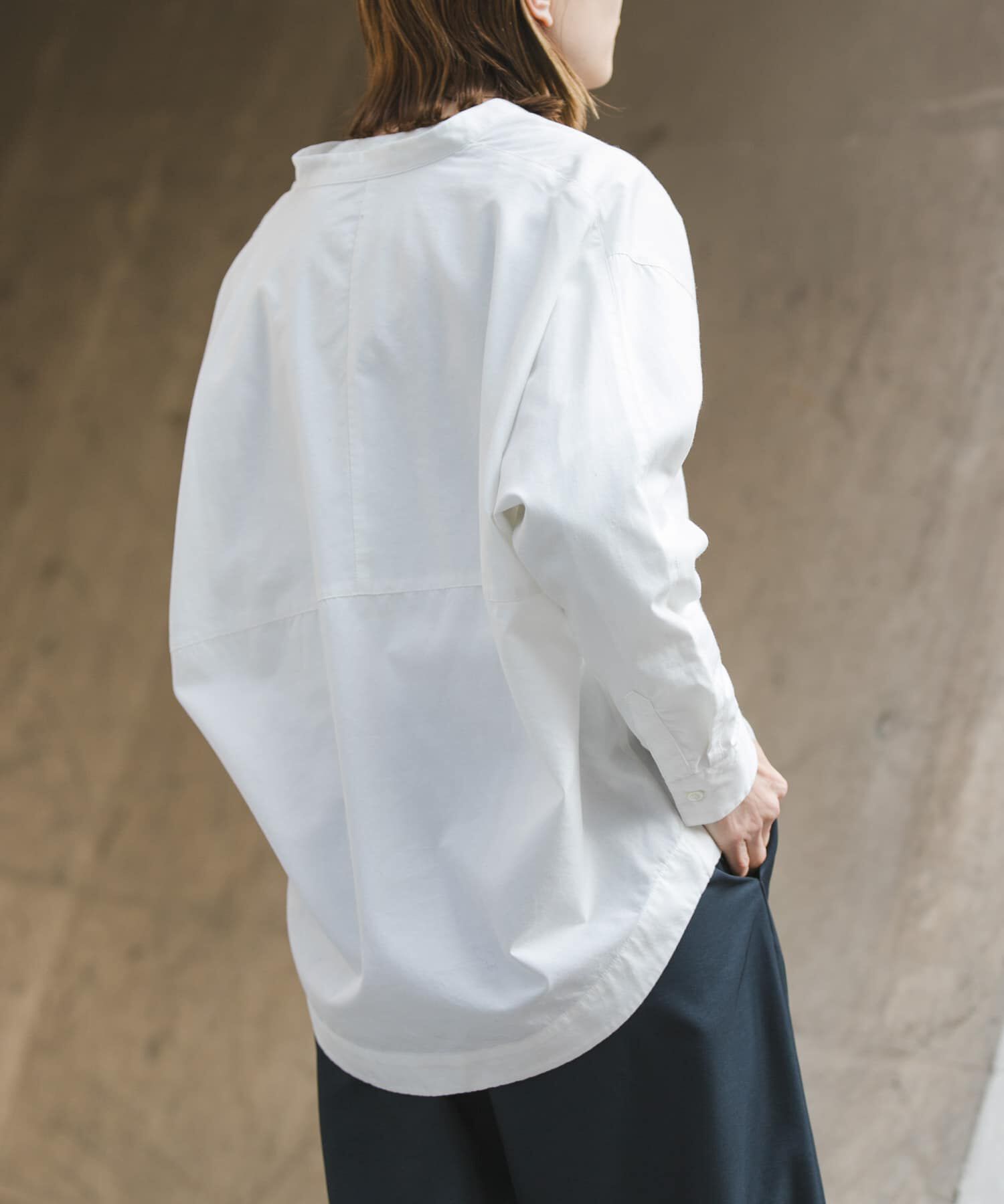 URBAN RESEARCH DOORS「FORK&SPOON　ギボシコクーンロングスリーブシャツ」|シャツ・ブラウス|