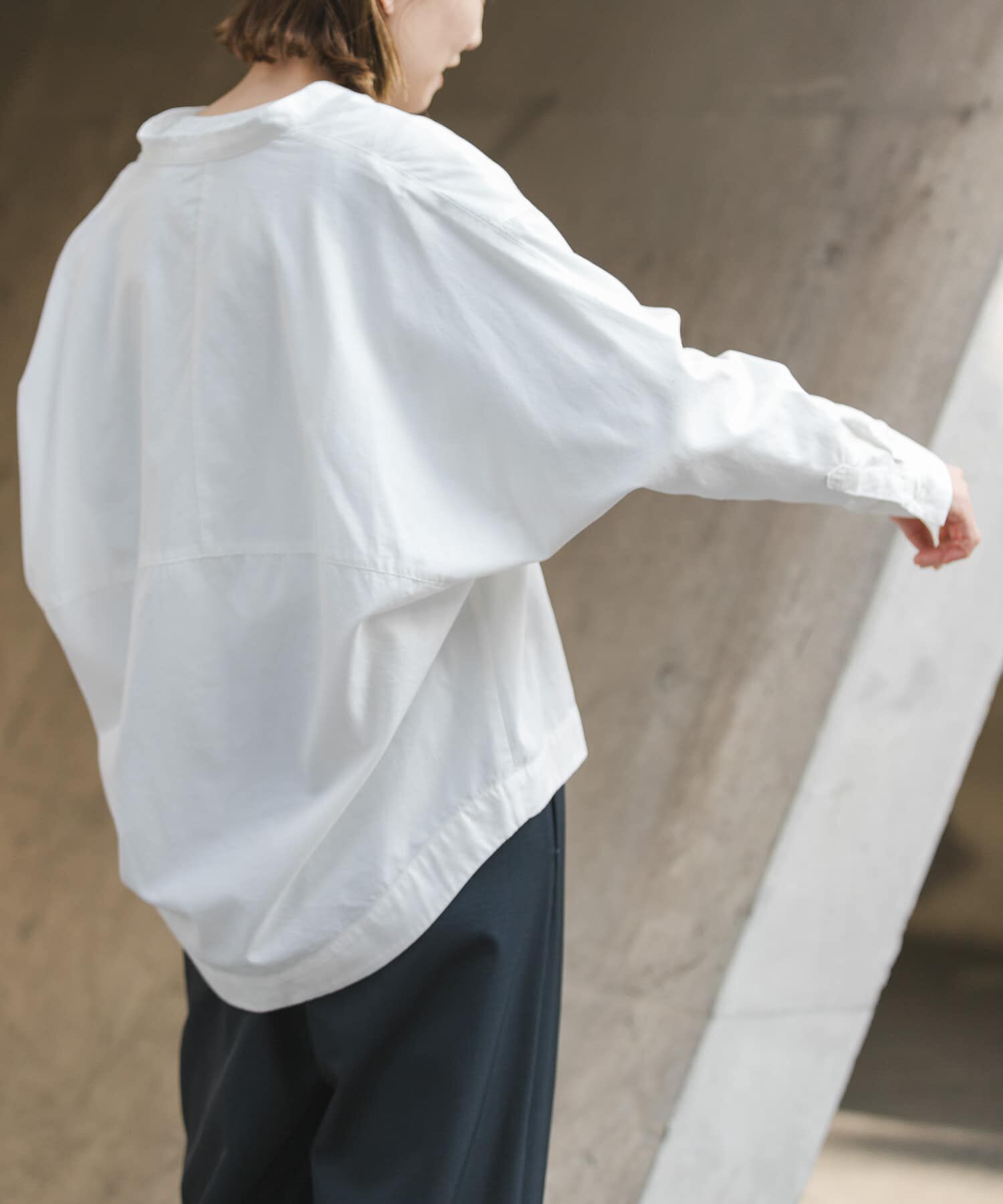 URBAN RESEARCH DOORS「FORK&SPOON　ギボシコクーンロングスリーブシャツ」|シャツ・ブラウス|