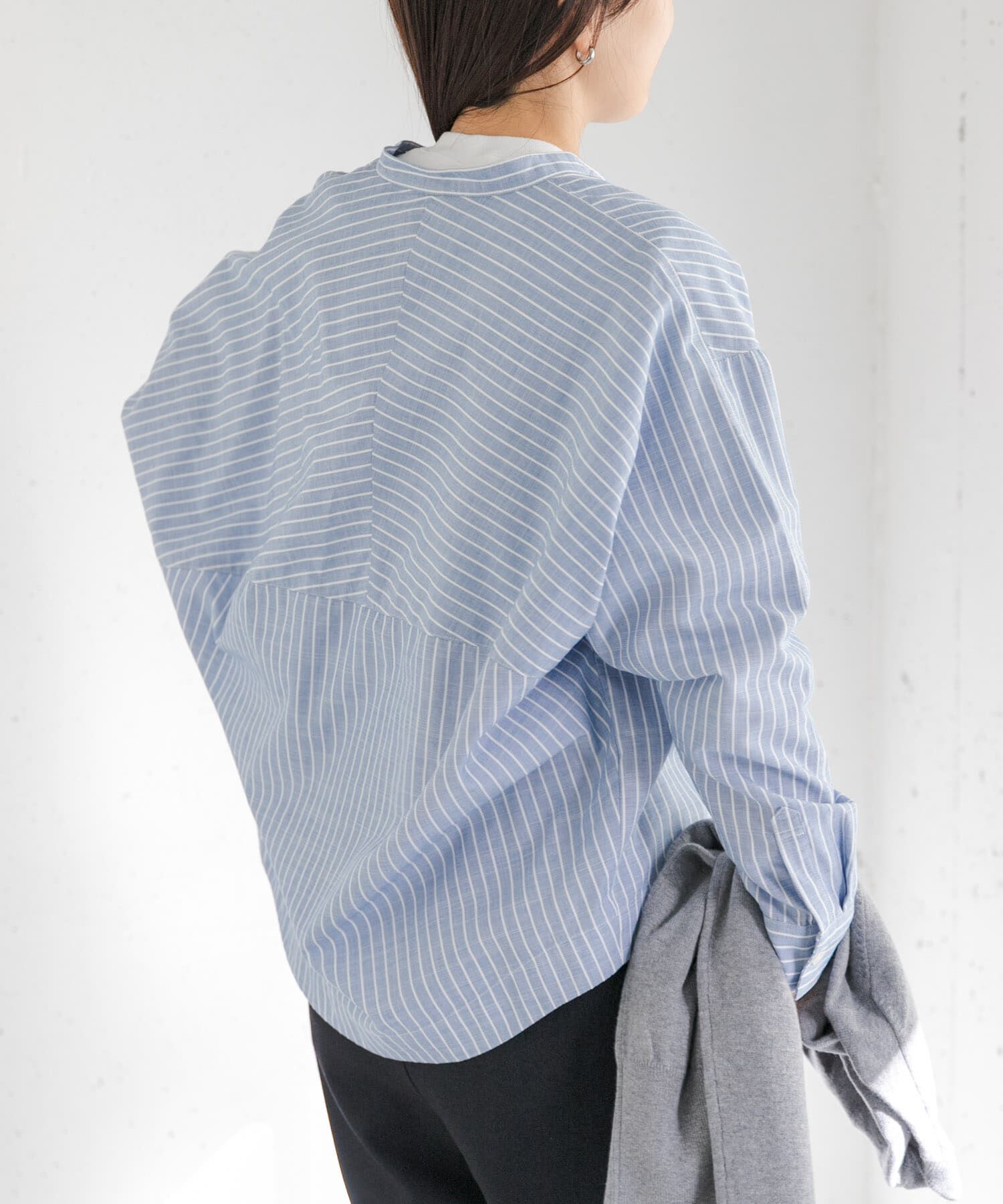 URBAN RESEARCH DOORS「FORK&SPOON　ギボシコクーンロングスリーブシャツ」|シャツ・ブラウス|