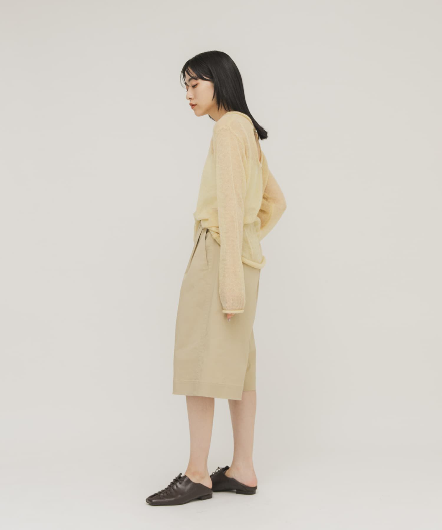  「バックオープンシアーニット」|ニット・セーター|