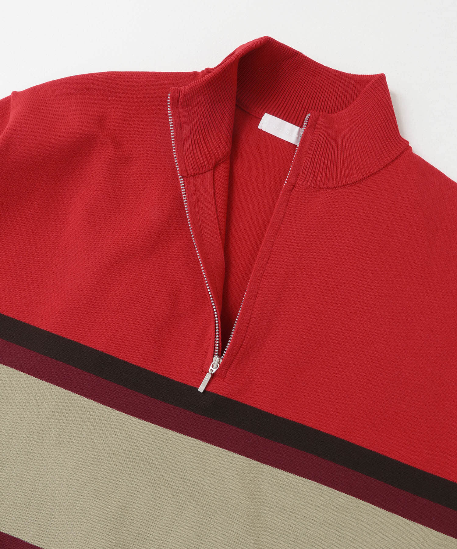 SENSE OF PLACE by URBAN RESEARCH「パネルボーダーハーフZIPニット」|ニット・セーター|