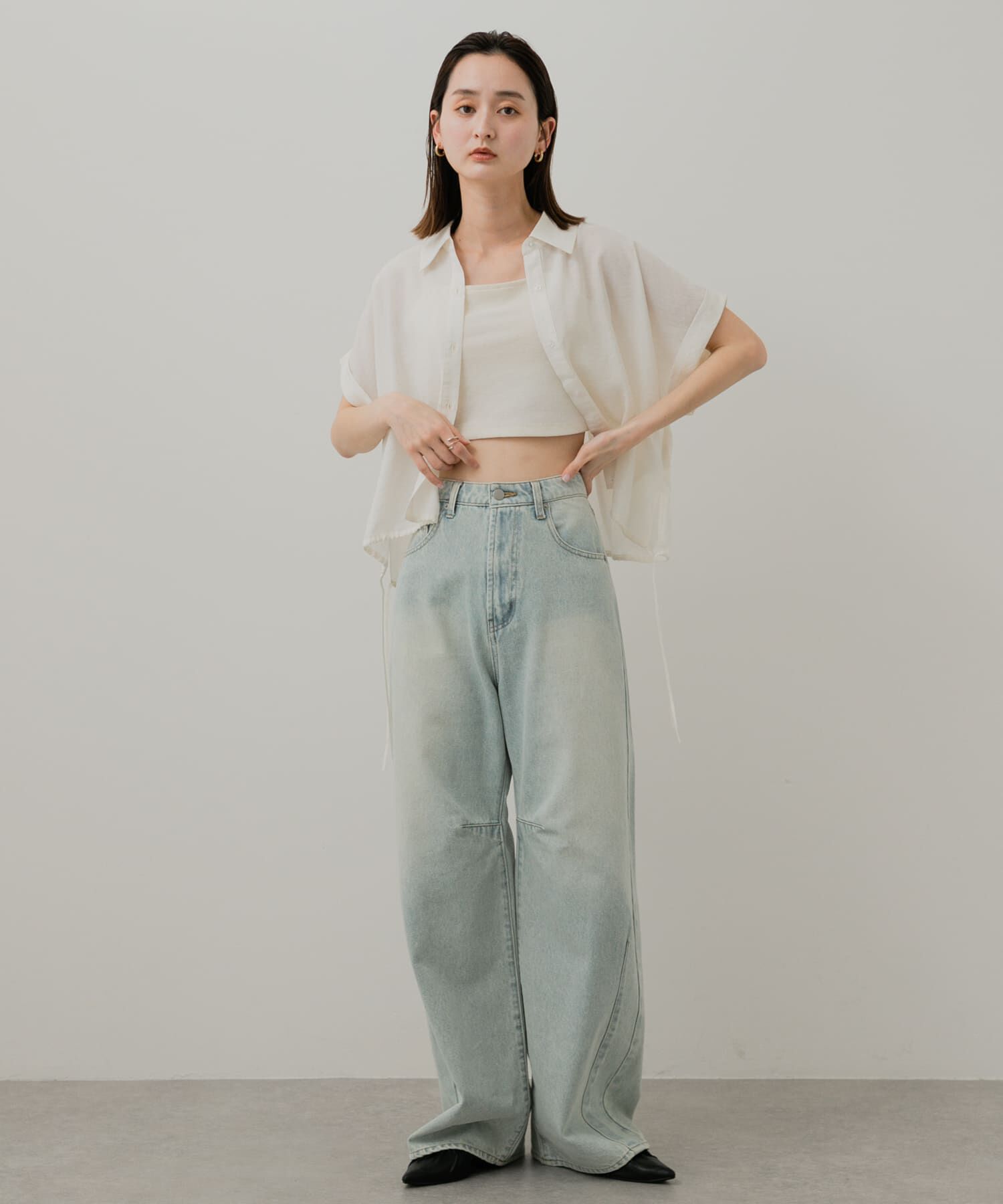 SENSE OF PLACE by URBAN RESEARCH「ギャザーフラットシューズ」|バレエシューズ|