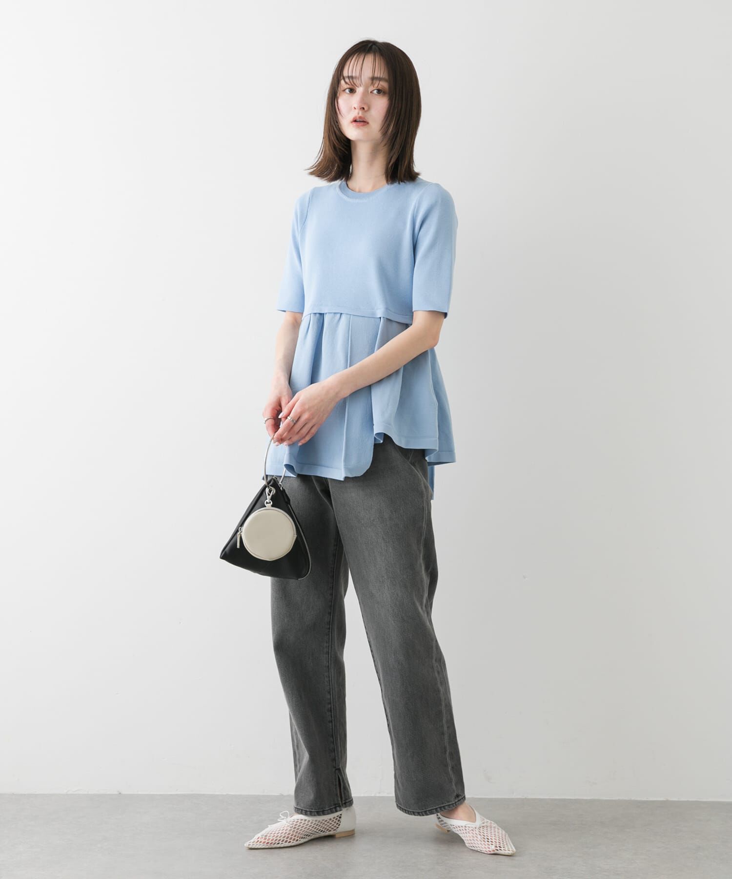 SENSE OF PLACE by URBAN RESEARCH「メッシュポインテッドシューズ」|バレエシューズ|