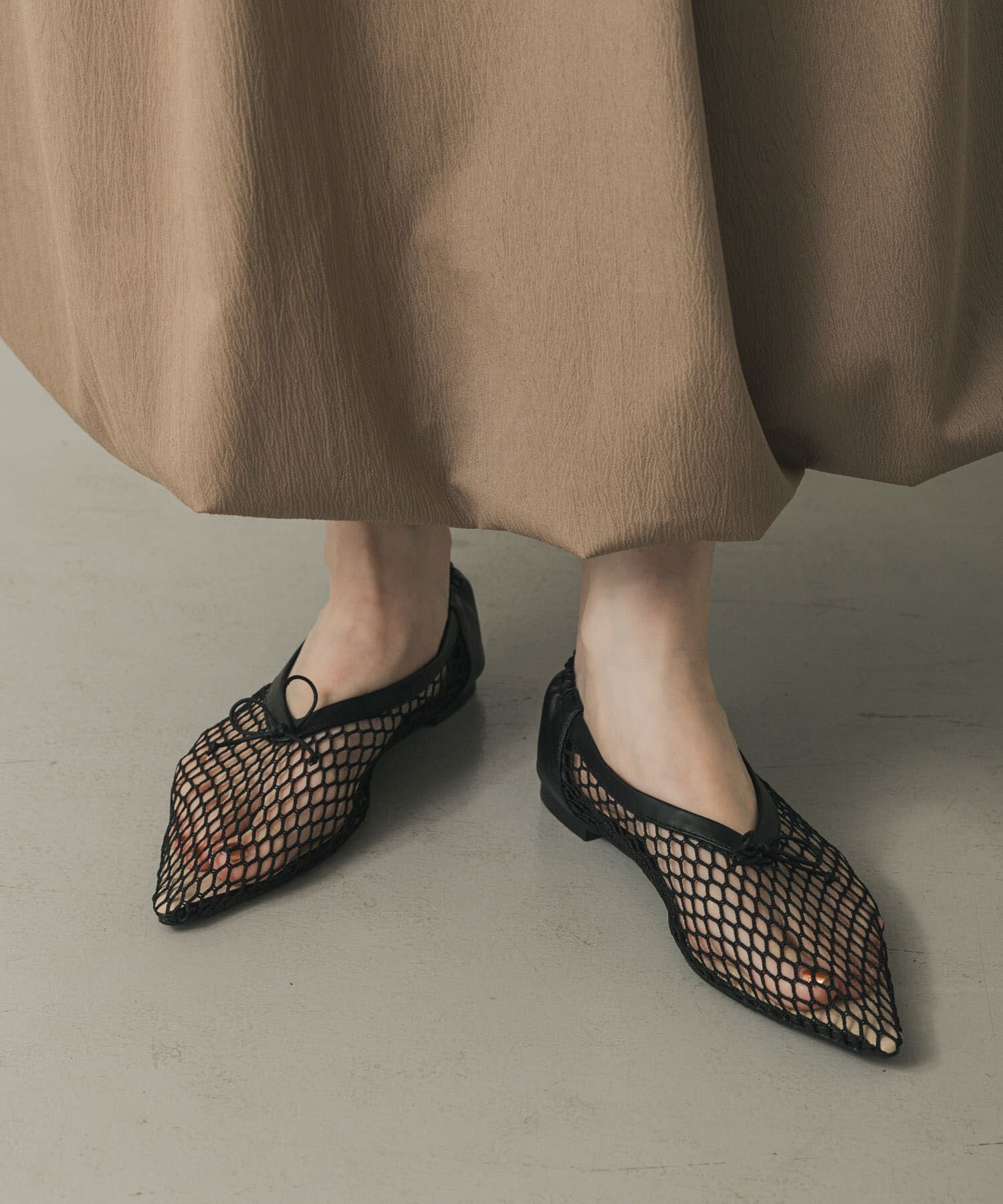 SENSE OF PLACE by URBAN RESEARCH「メッシュポインテッドシューズ」|バレエシューズ|