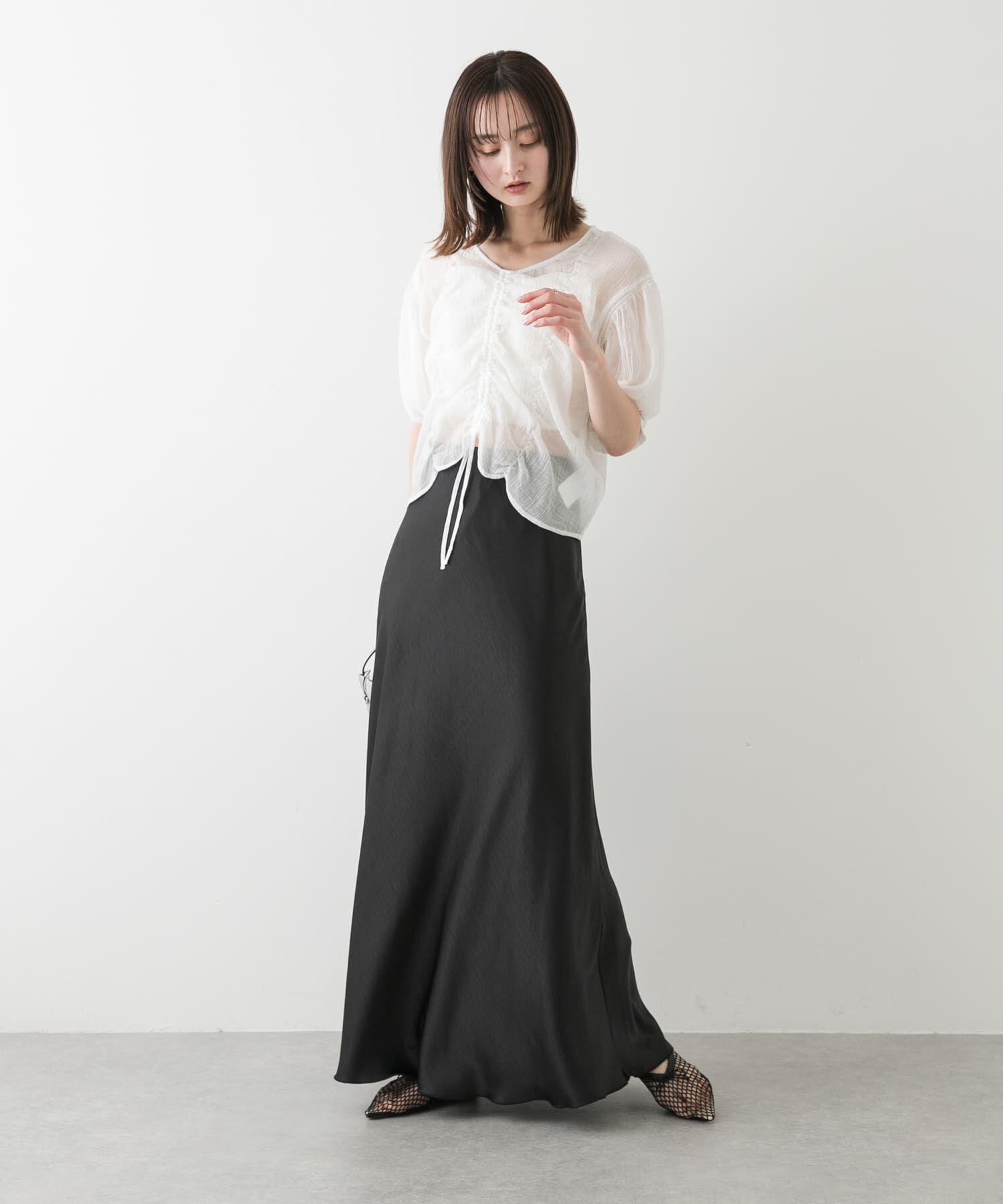 SENSE OF PLACE by URBAN RESEARCH「メッシュポインテッドシューズ」|バレエシューズ|