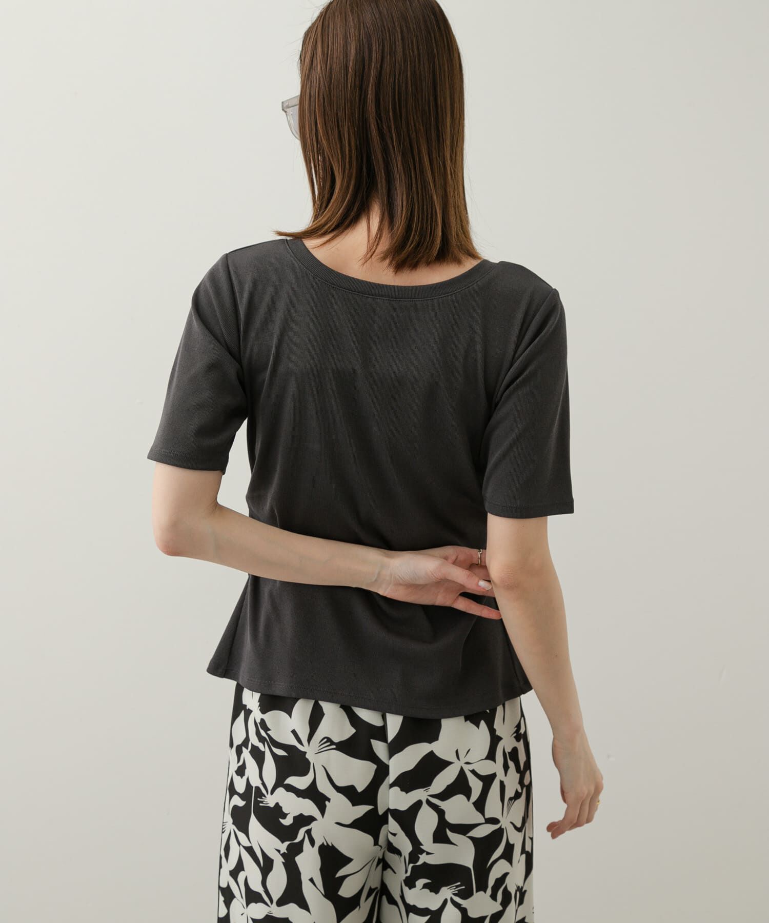 SENSE OF PLACE by URBAN RESEARCH「2WAYウエストギャザーリブトップ」|Tシャツ・カットソー|