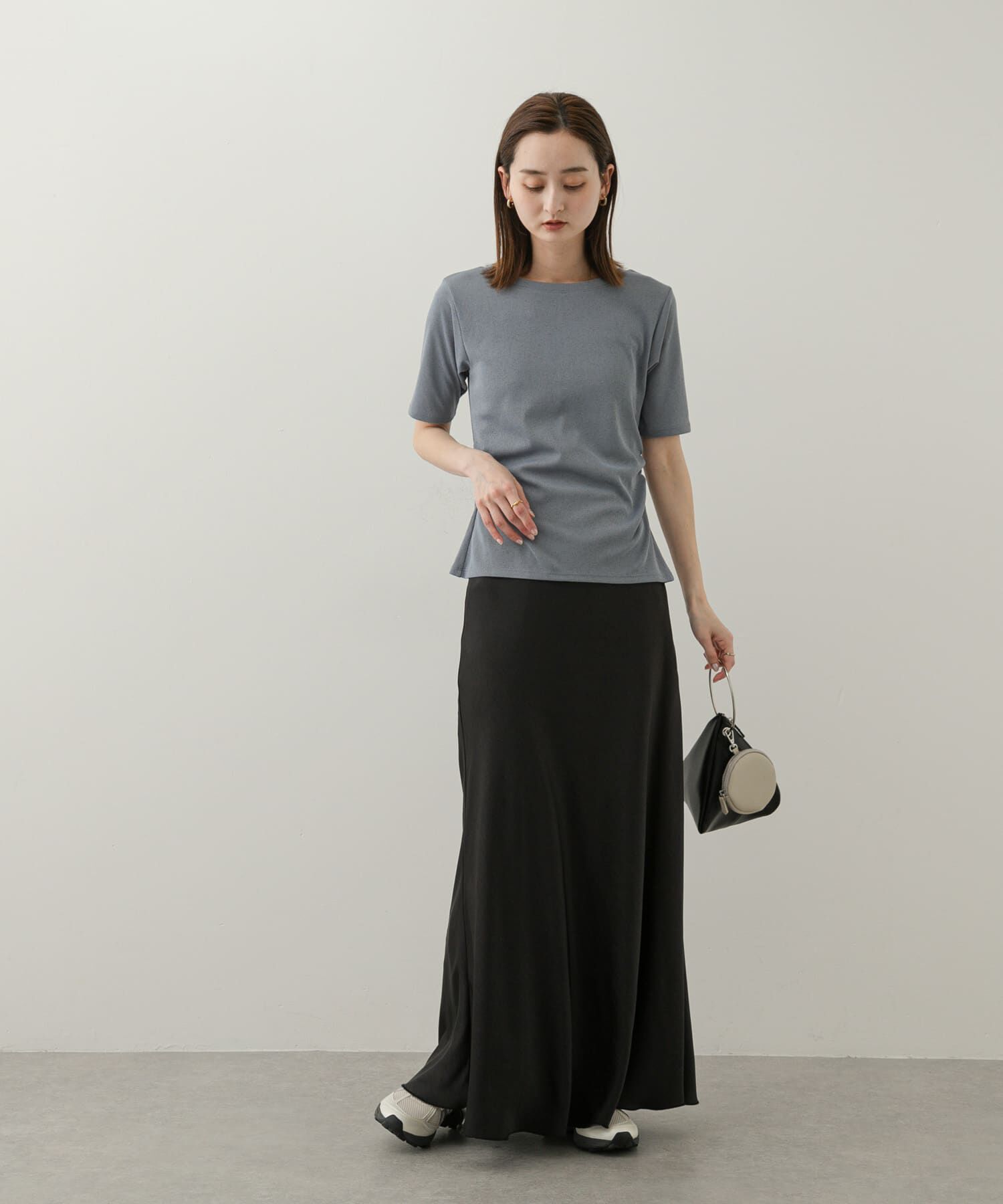 SENSE OF PLACE by URBAN RESEARCH「2WAYウエストギャザーリブトップ」|Tシャツ・カットソー|