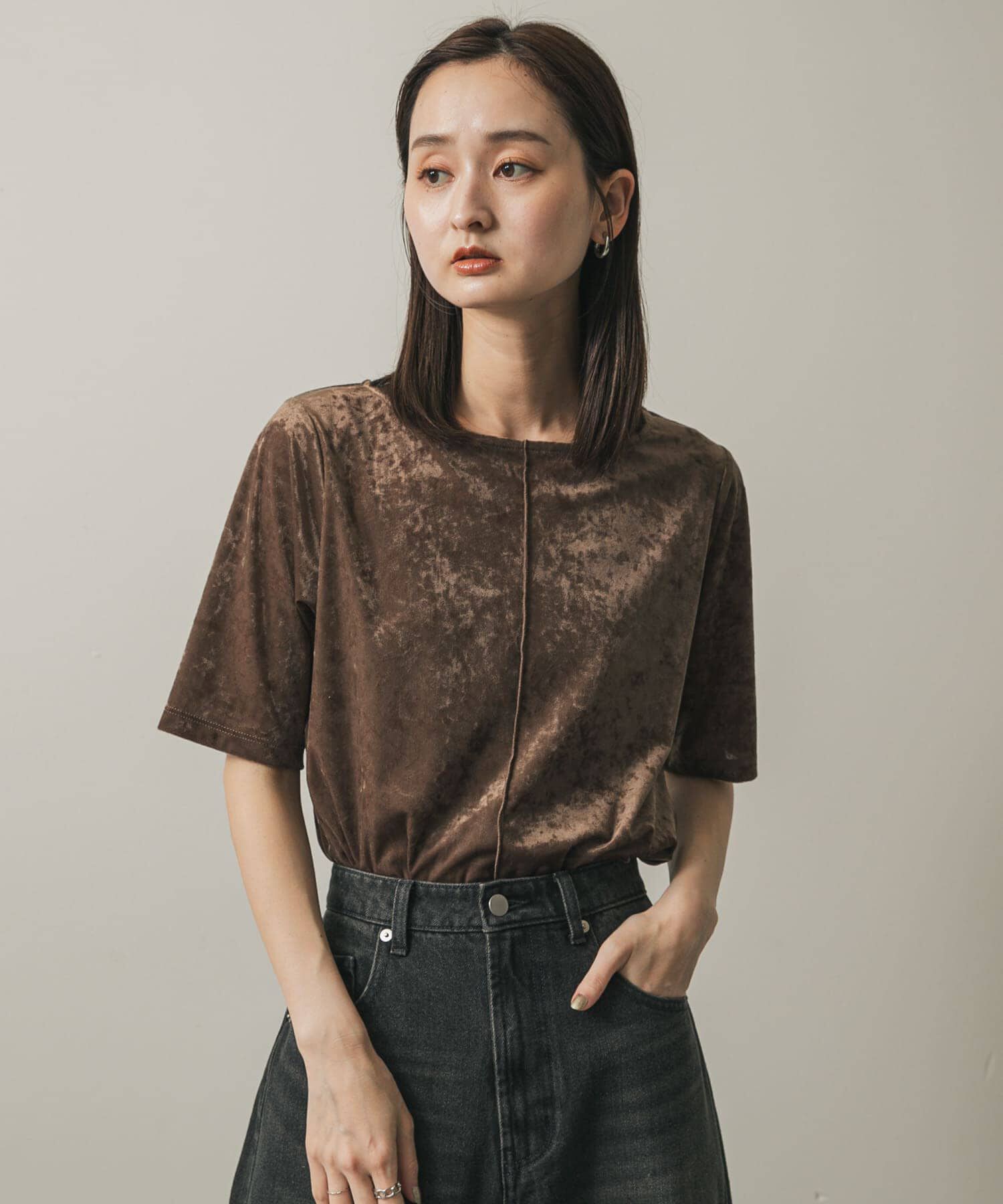 SENSE OF PLACE by URBAN RESEARCH「シアーベロアTシャツ(半袖)」|Tシャツ・カットソー|