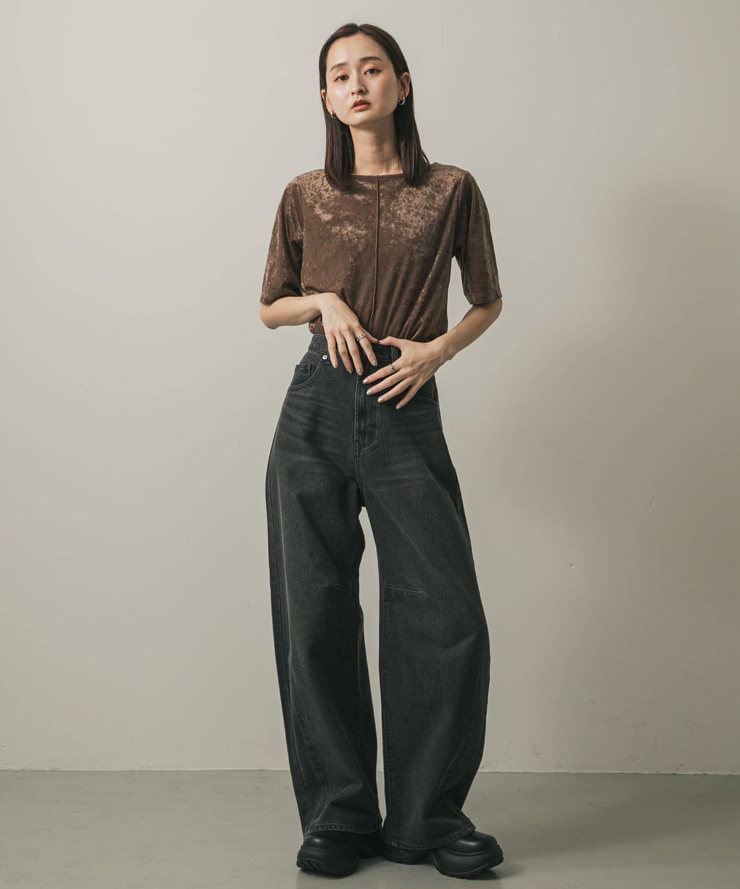 SENSE OF PLACE by URBAN RESEARCH「シアーベロアTシャツ(半袖)」|Tシャツ・カットソー|