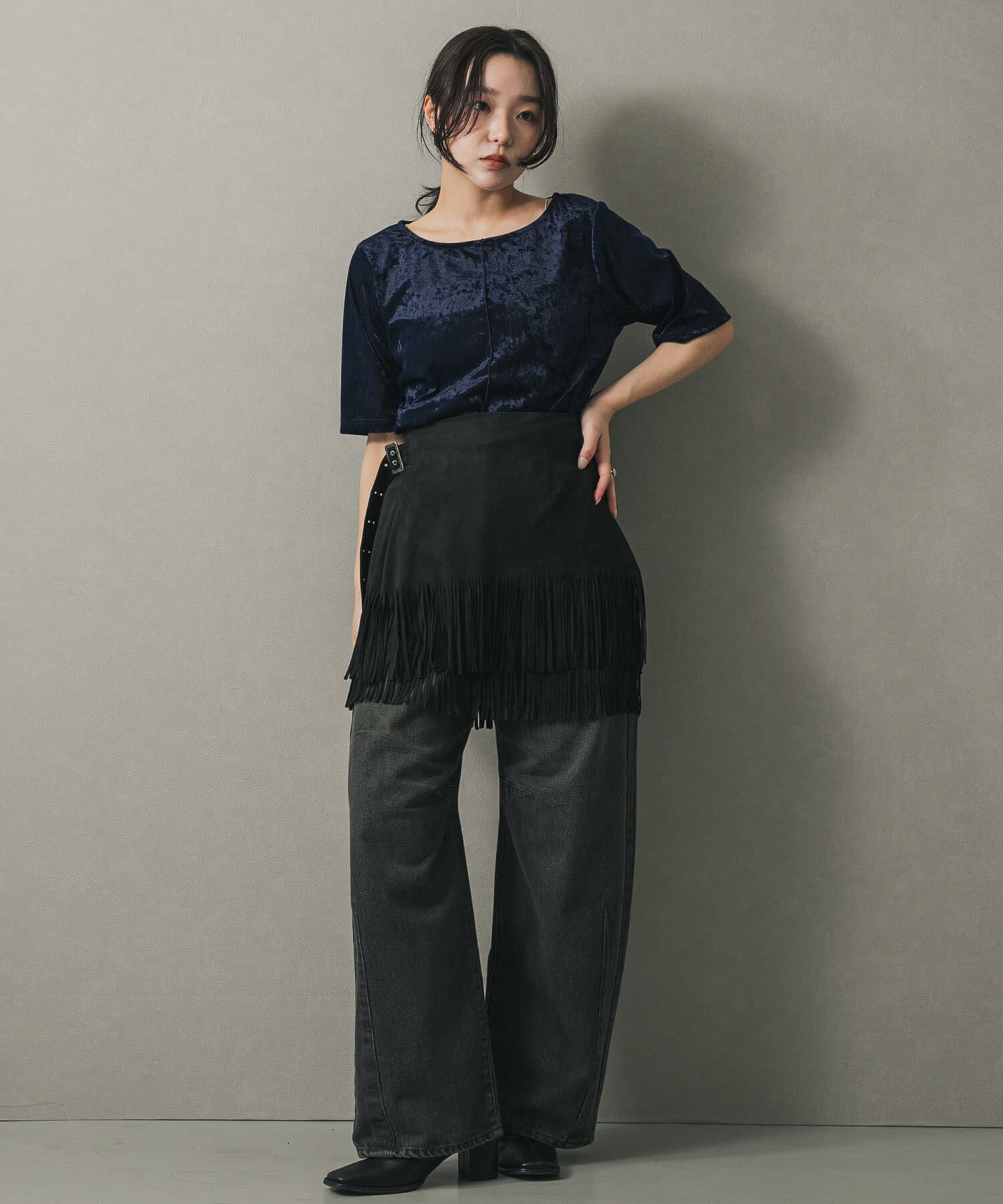 SENSE OF PLACE by URBAN RESEARCH「シアーベロアTシャツ(半袖)」|Tシャツ・カットソー|