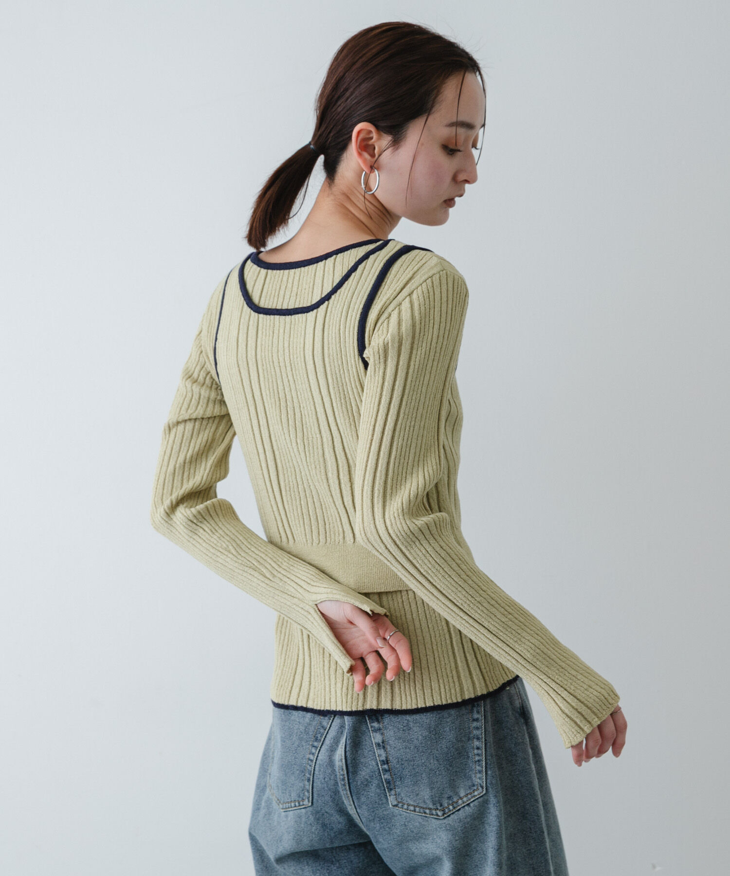 SENSE OF PLACE by URBAN RESEARCH「『洗濯可』2WAYニットアンサンブル」|ニット・セーター|