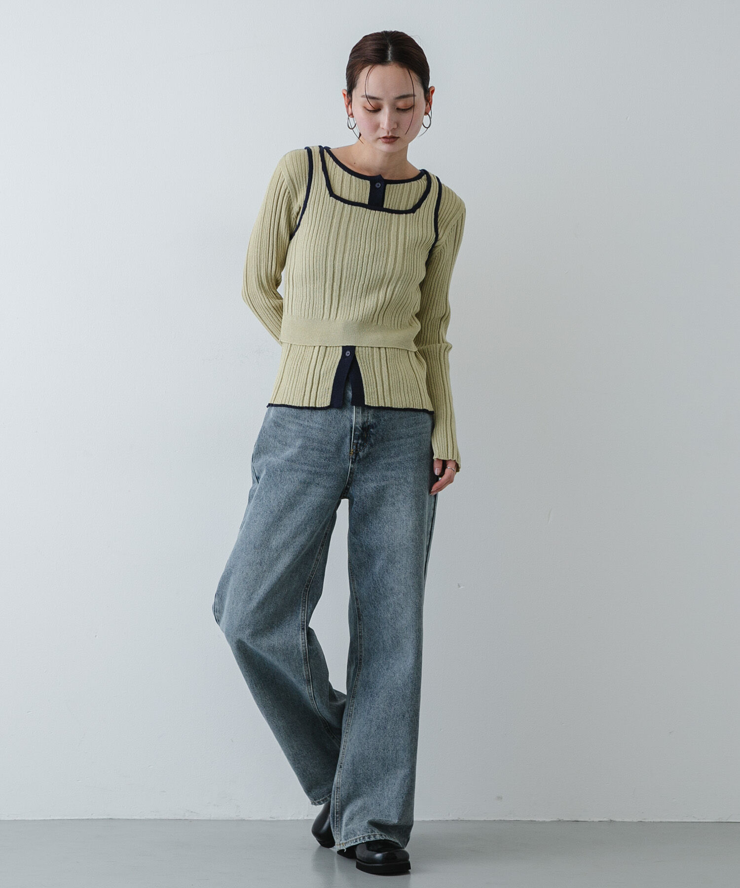 SENSE OF PLACE by URBAN RESEARCH「『洗濯可』2WAYニットアンサンブル」|ニット・セーター|