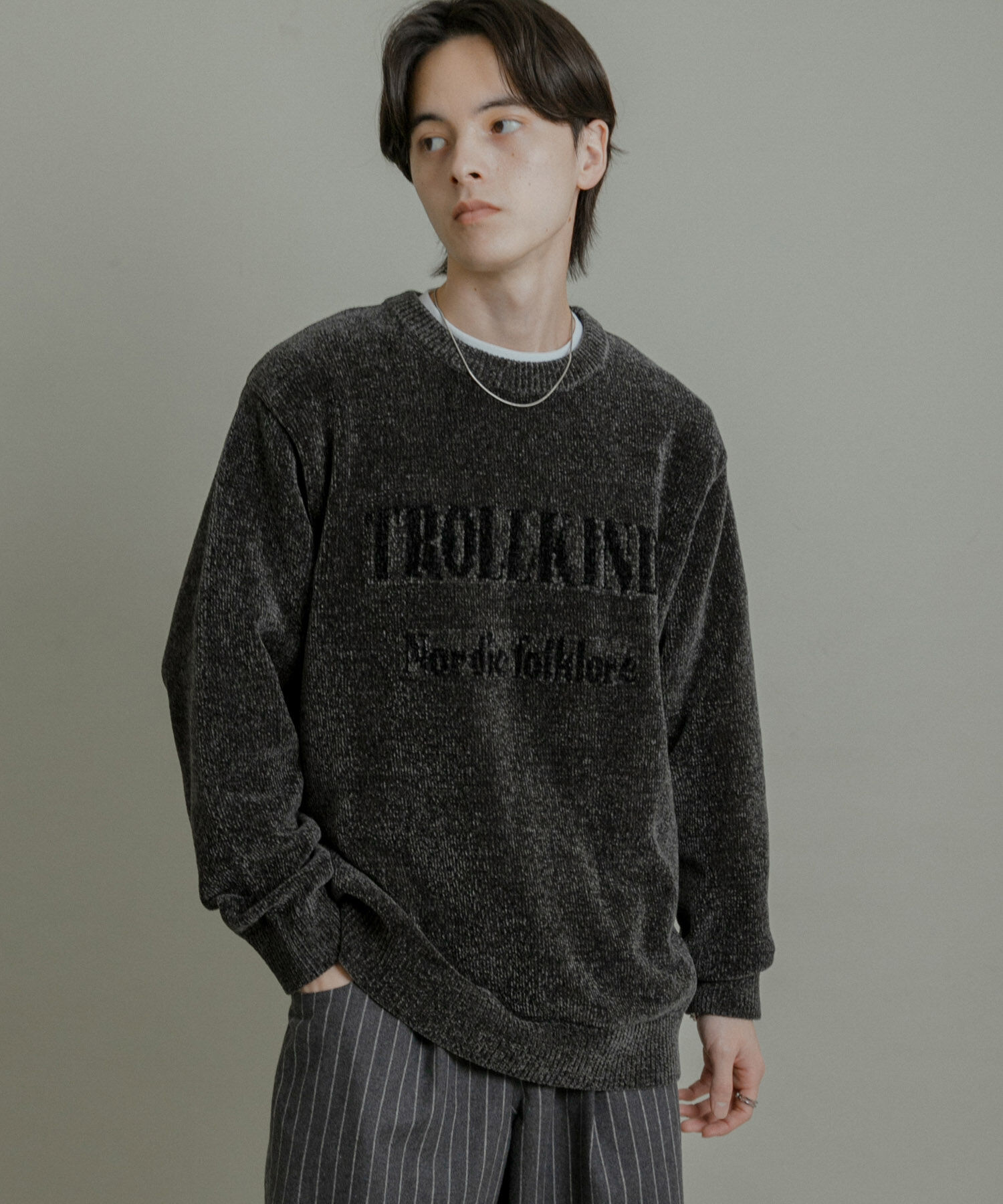 SENSE OF PLACE by URBAN RESEARCH「『洗濯可』モールロゴグラフィックニット」|ニット・セーター|