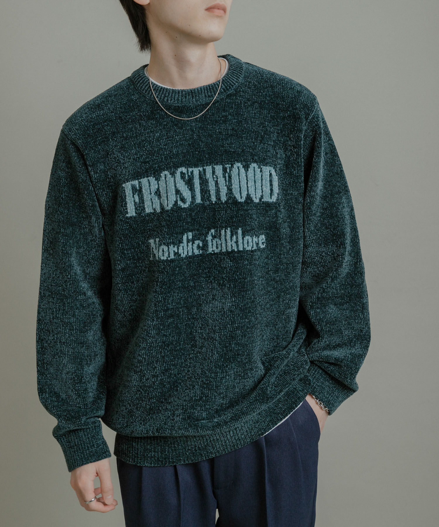 SENSE OF PLACE by URBAN RESEARCH「『洗濯可』モールロゴグラフィックニット」|ニット・セーター|