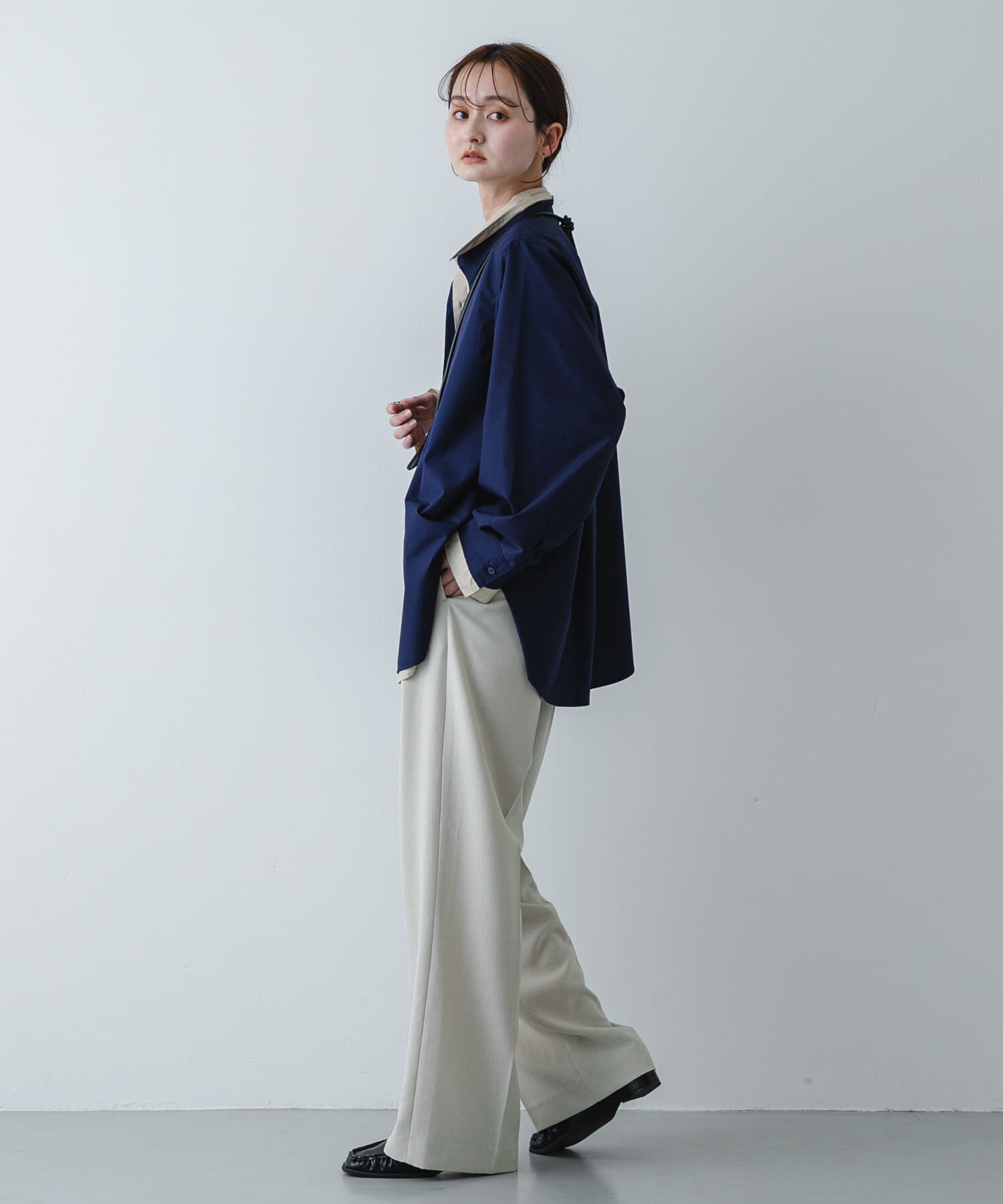 SENSE OF PLACE by URBAN RESEARCH「『WEB限定』フェイクレイヤードルーズシャツ」|シャツ・ブラウス|