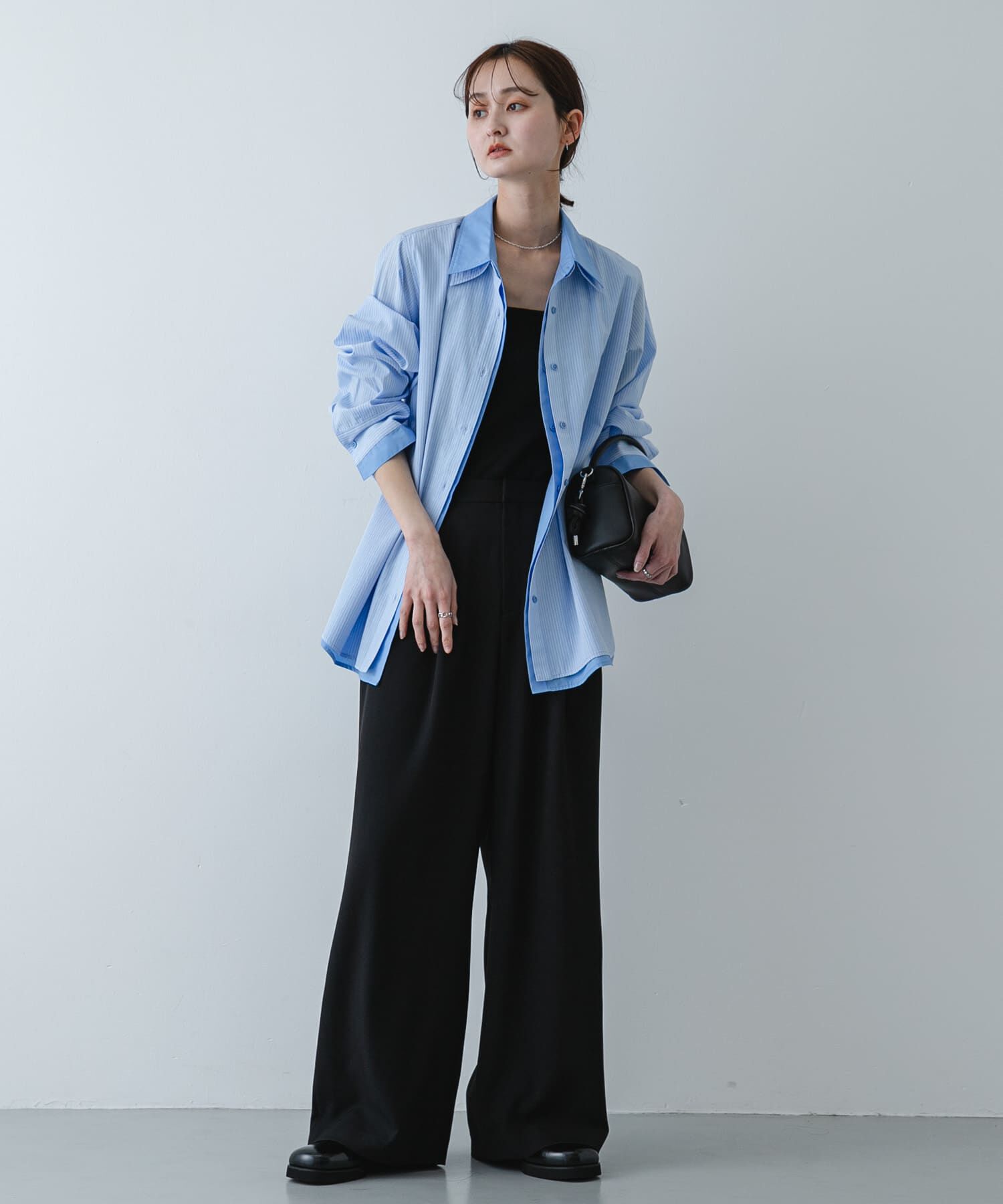 SENSE OF PLACE by URBAN RESEARCH「『WEB限定』フェイクレイヤードルーズシャツ」|シャツ・ブラウス|