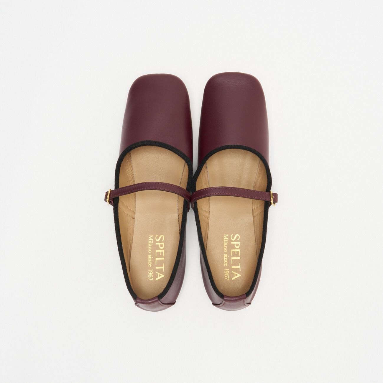  「SPELTA SQ TOE STRAP FLAT」|バレエシューズ|