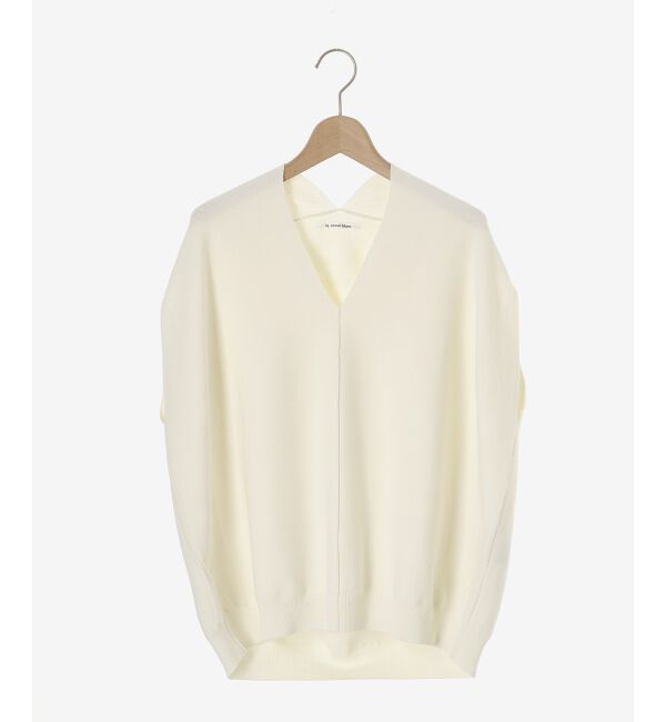  「ガーターアミコクーンVネックニット」|ニット・セーター|