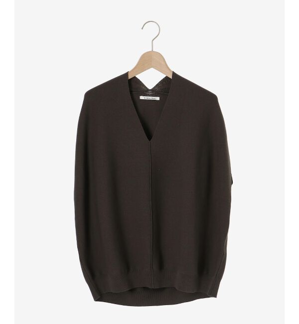  「ガーターアミコクーンVネックニット」|ニット・セーター|