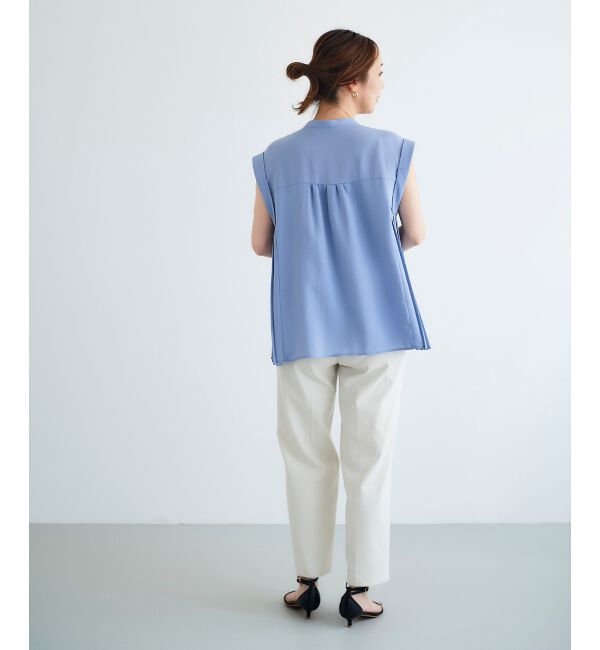  「ジョーゼットサイドプリーツブラウス」|シャツ・ブラウス|