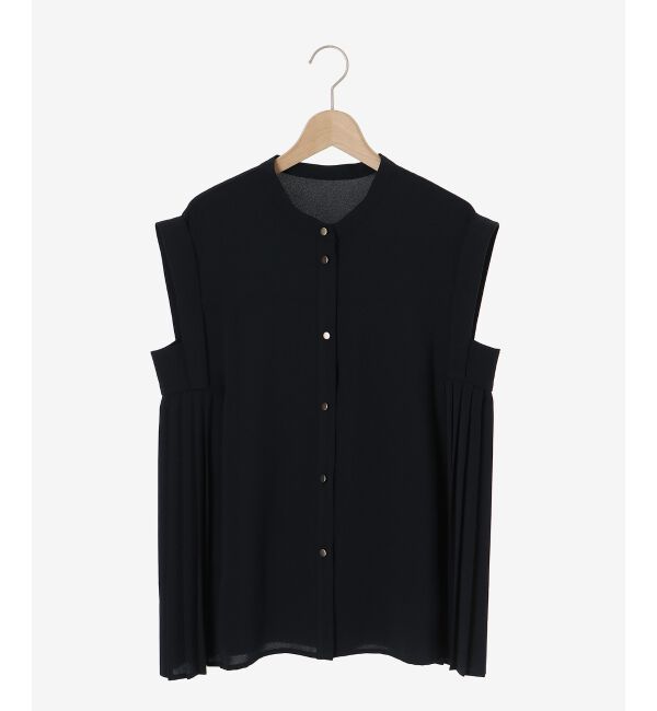  「ジョーゼットサイドプリーツブラウス」|シャツ・ブラウス|