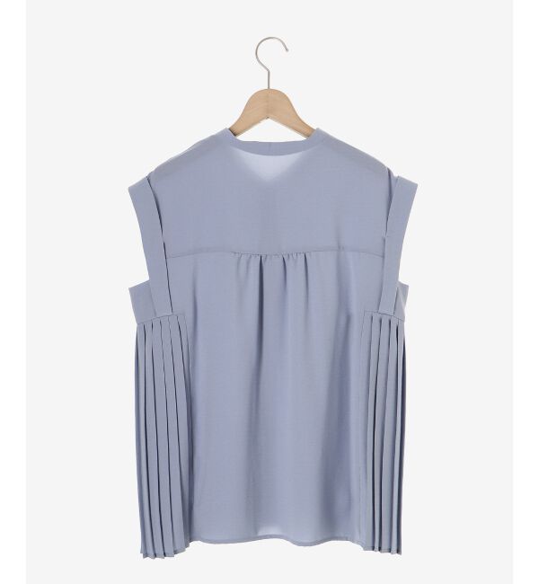  「ジョーゼットサイドプリーツブラウス」|シャツ・ブラウス|