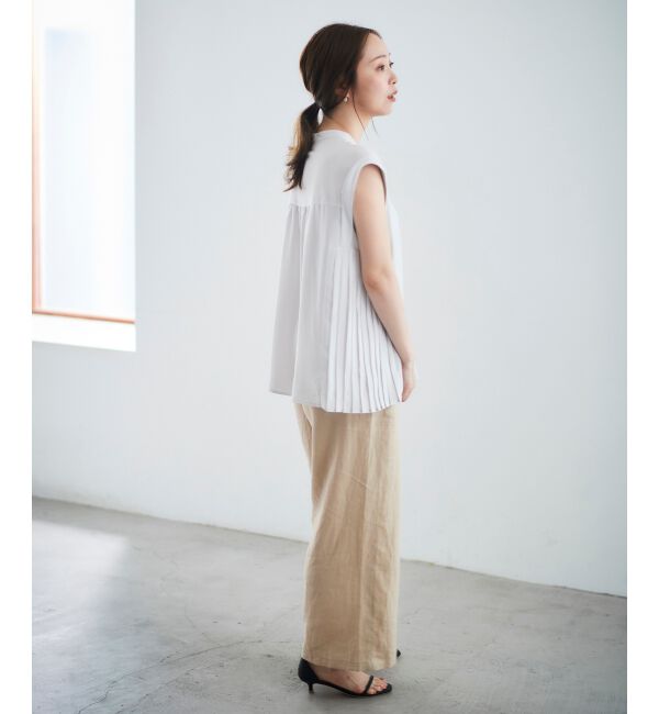  「ジョーゼットサイドプリーツブラウス」|シャツ・ブラウス|