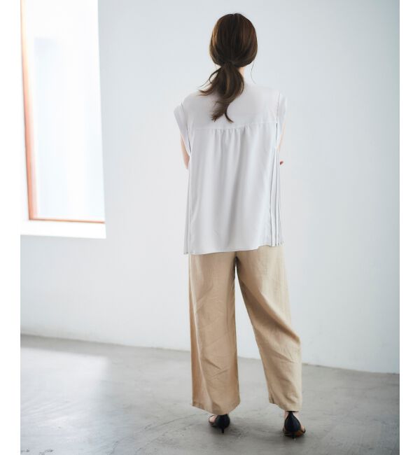  「ジョーゼットサイドプリーツブラウス」|シャツ・ブラウス|