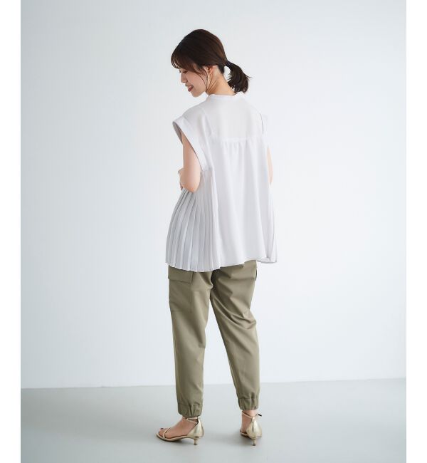  「ジョーゼットサイドプリーツブラウス」|シャツ・ブラウス|
