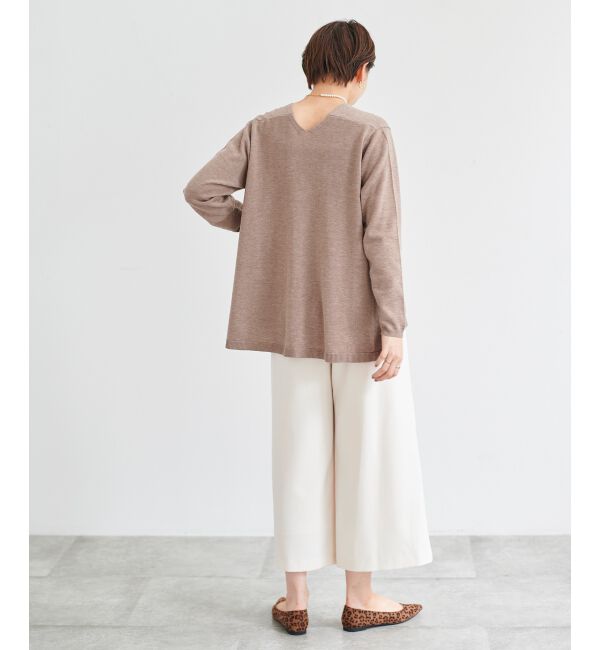 le.coeur blanc「フレアVネックプルオーバー」|ニット・セーター|