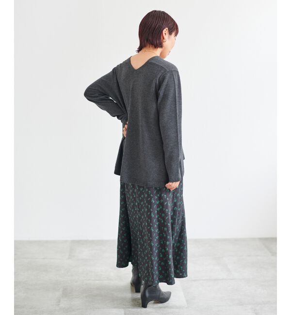 le.coeur blanc「フレアVネックプルオーバー」|ニット・セーター|