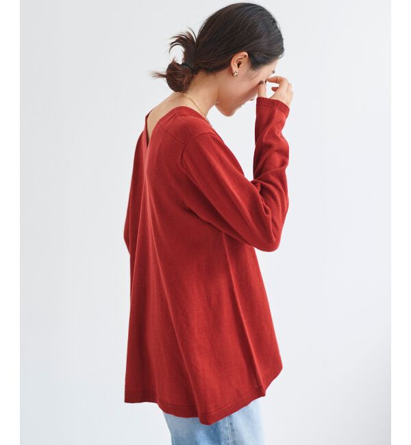 le.coeur blanc「フレアVネックプルオーバー」|ニット・セーター|