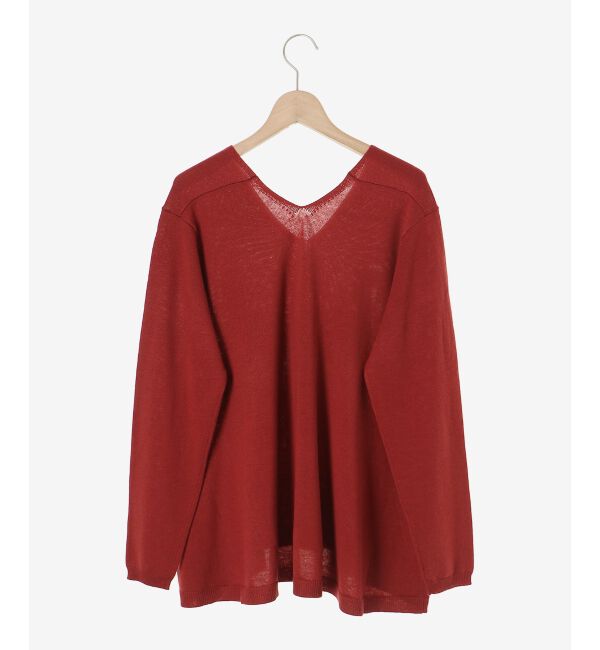 le.coeur blanc「フレアVネックプルオーバー」|ニット・セーター|