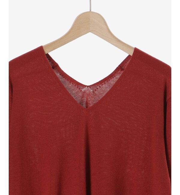 le.coeur blanc「フレアVネックプルオーバー」|ニット・セーター|